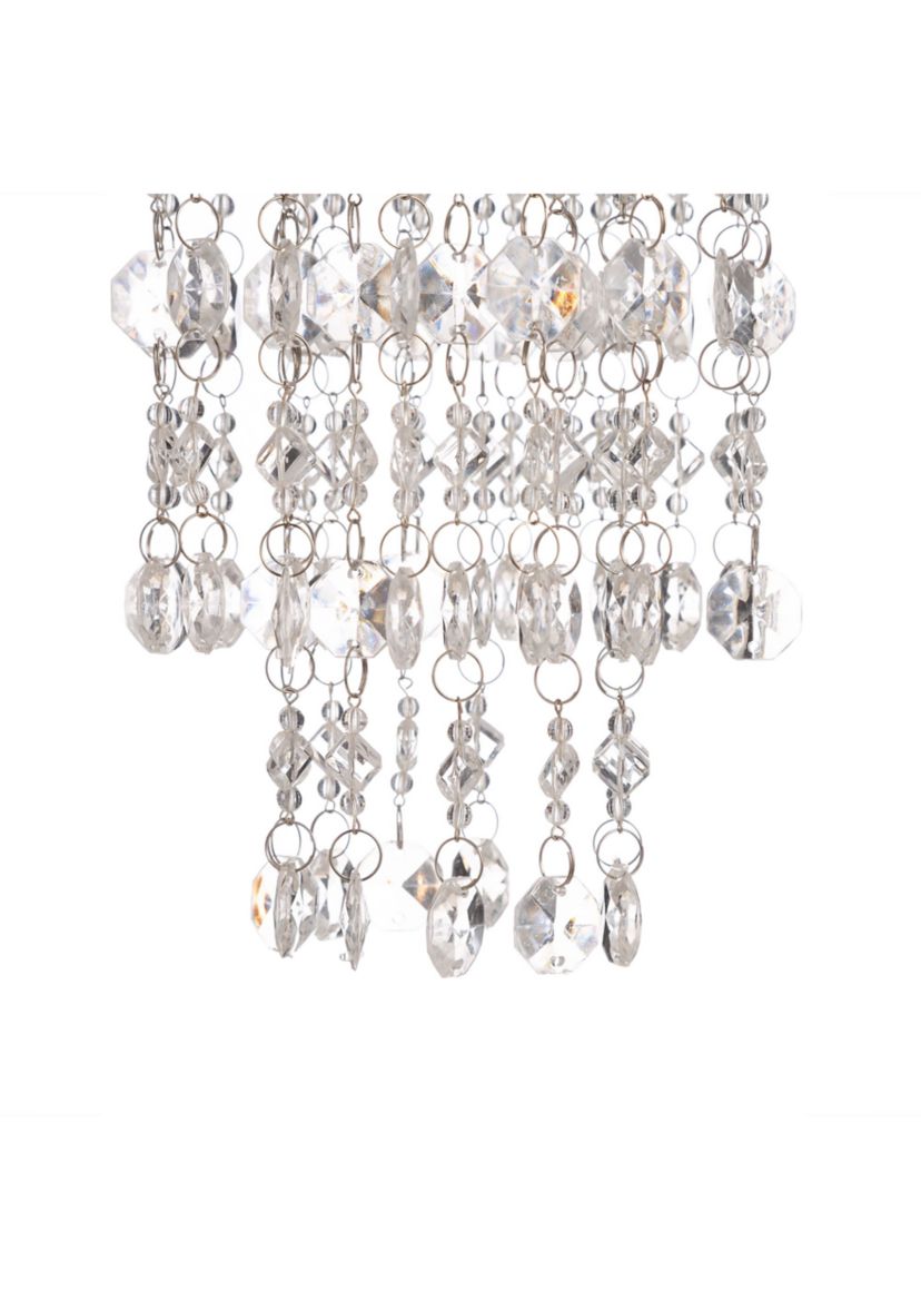 Solar Lighted Hanging Décor with Transparent Acrylic Jewel Beads