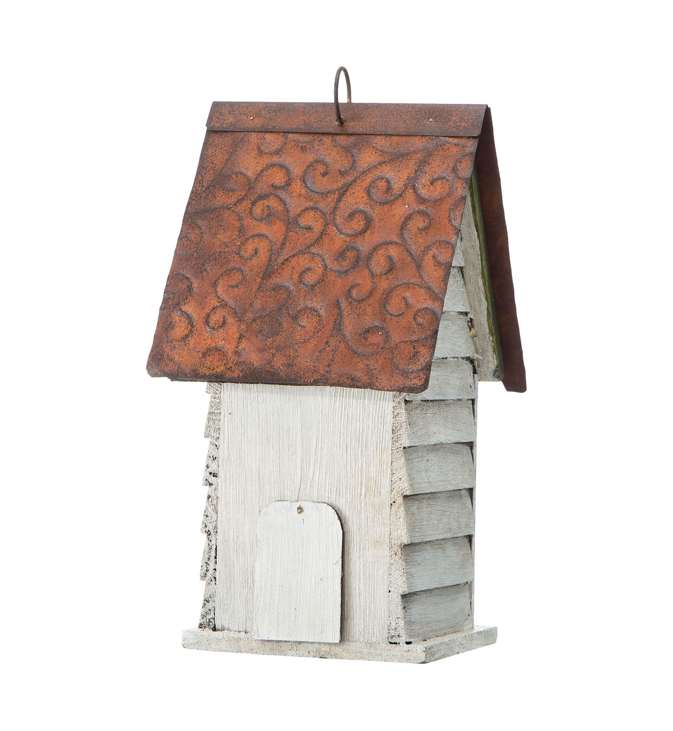 Retro Solid Wood Cottage Birdhouse
