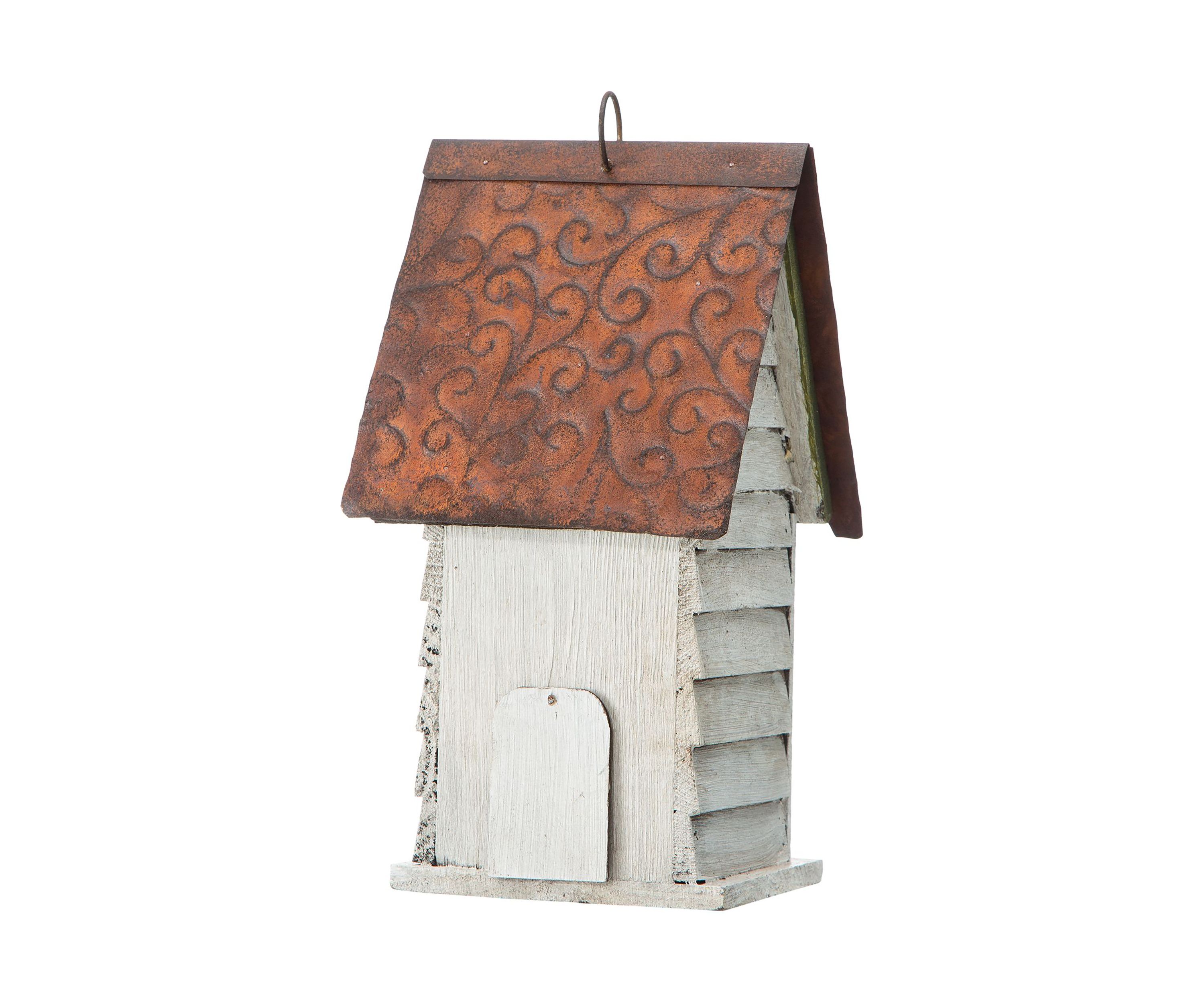 Retro Solid Wood Cottage Birdhouse