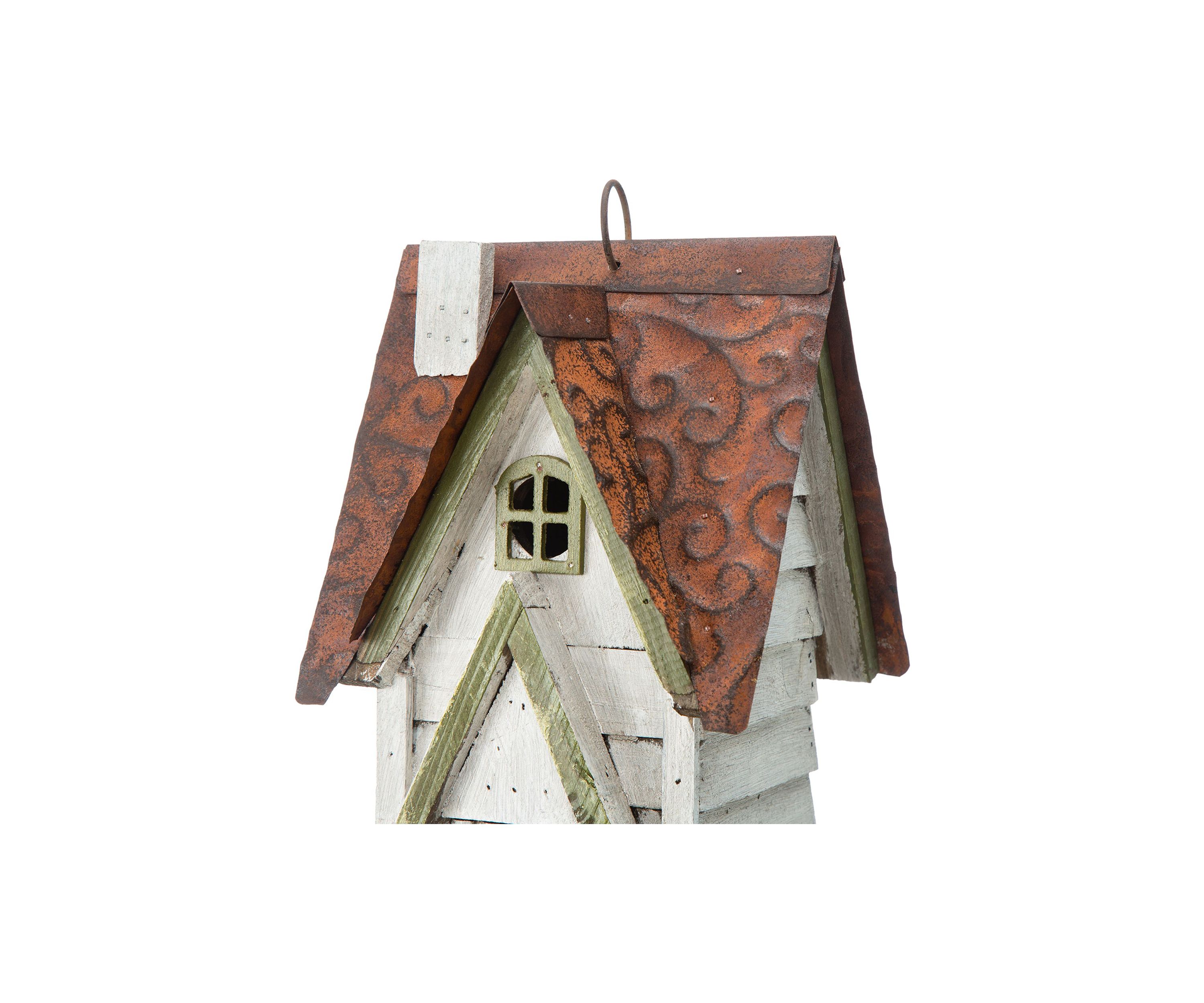Retro Solid Wood Cottage Birdhouse