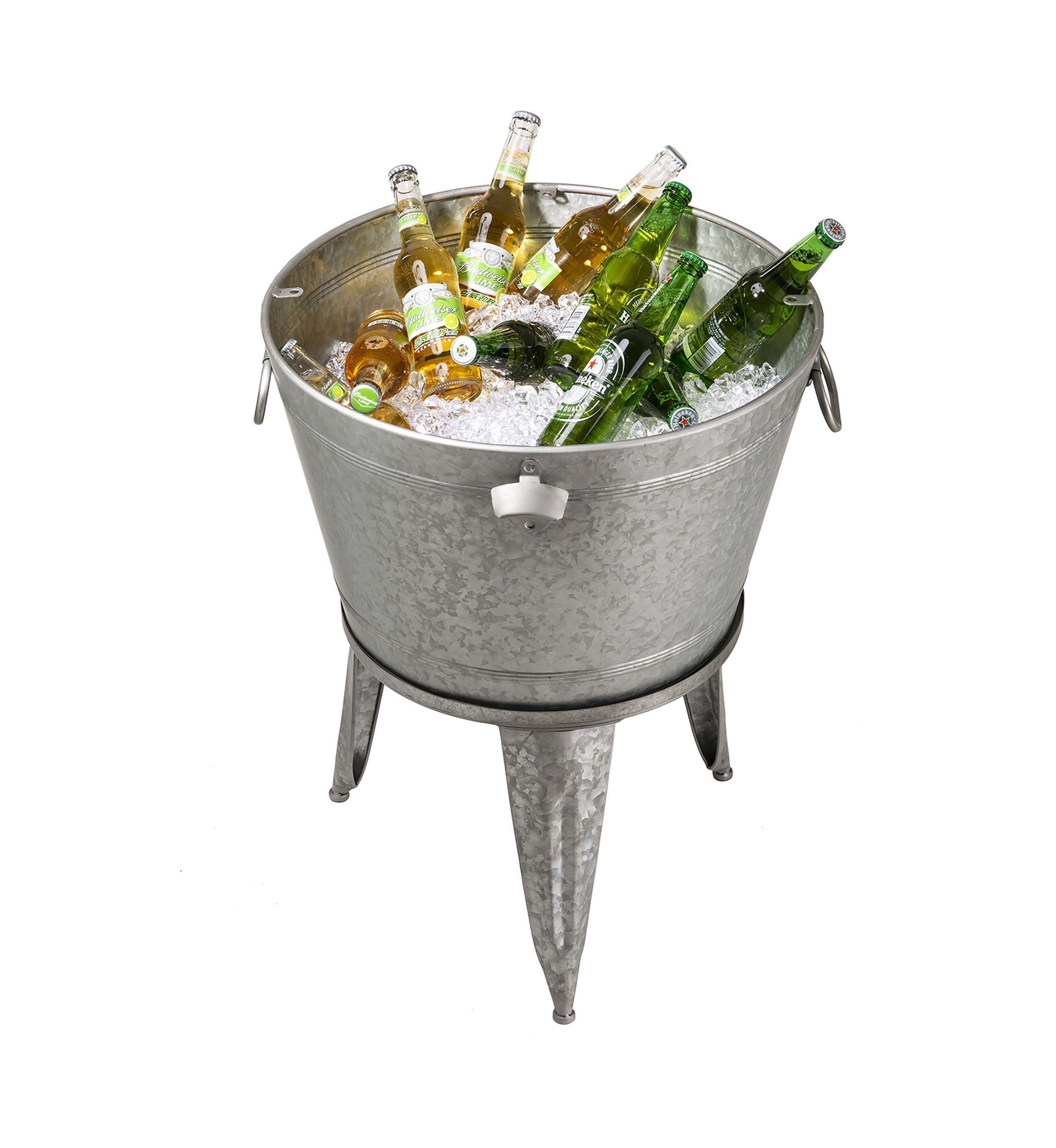 Beverage Tub with Metal Stand 