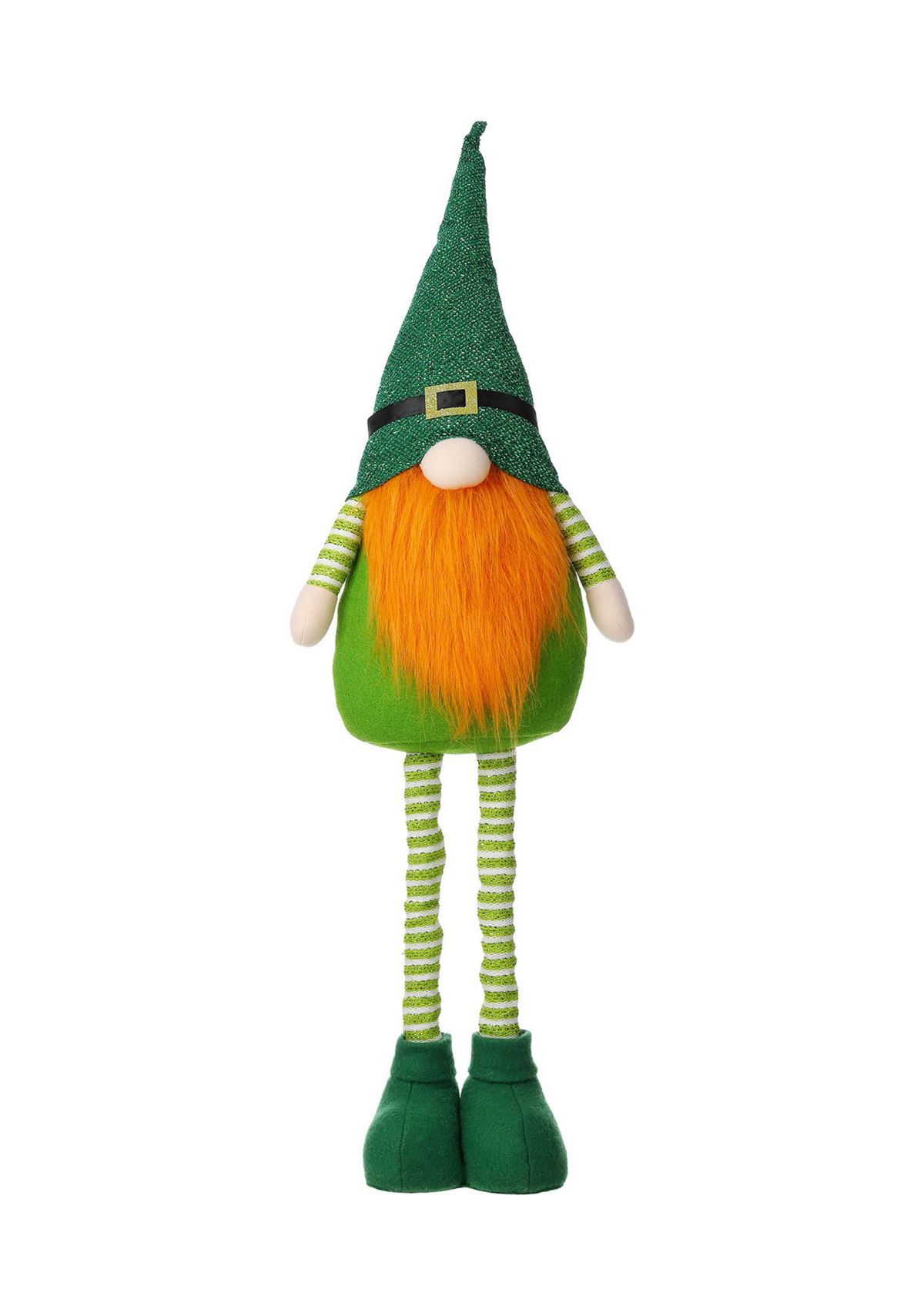 Telescoped Fabric St. Patricks Gnome Standing Decor
