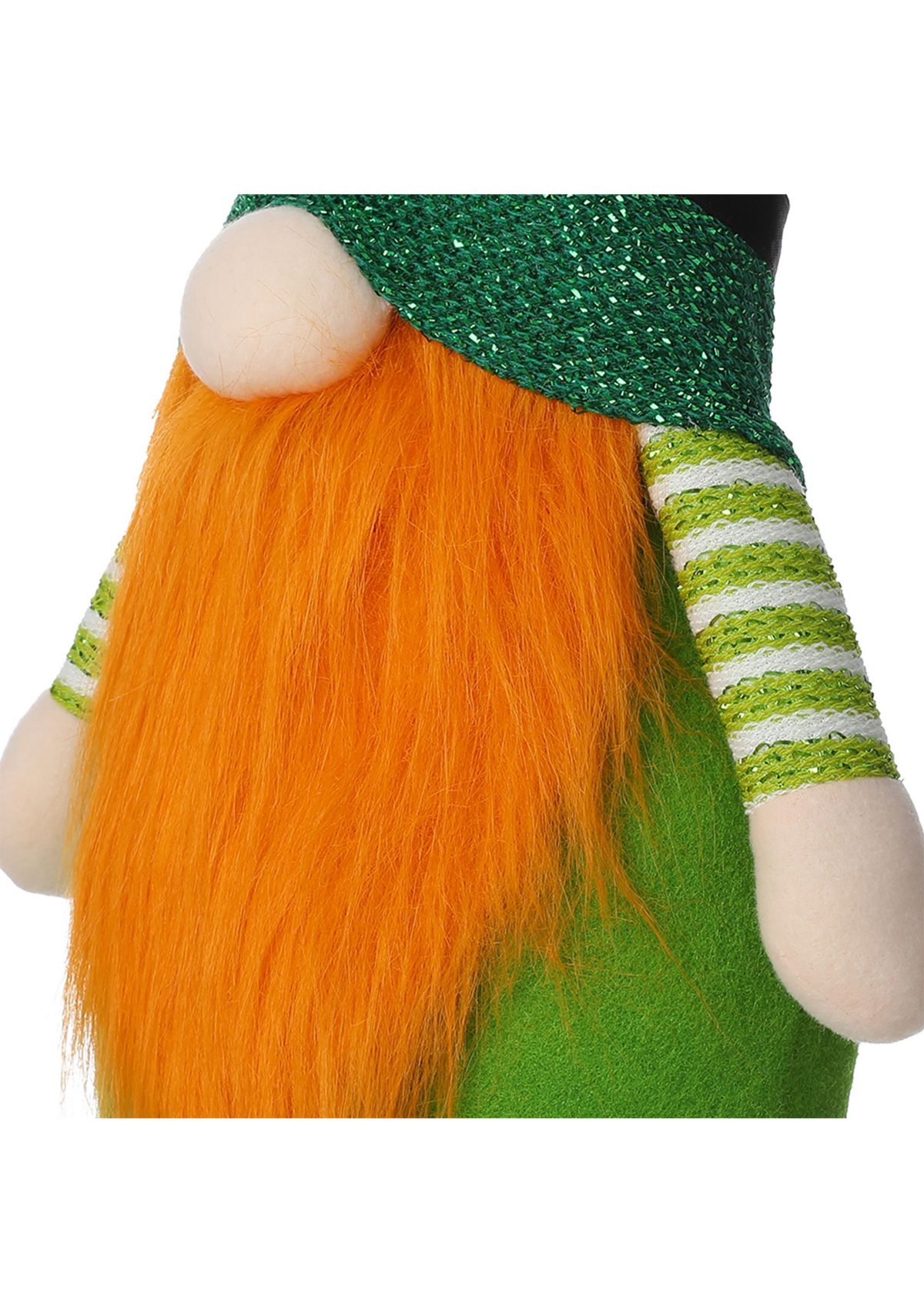 Telescoped Fabric St. Patricks Gnome Standing Decor