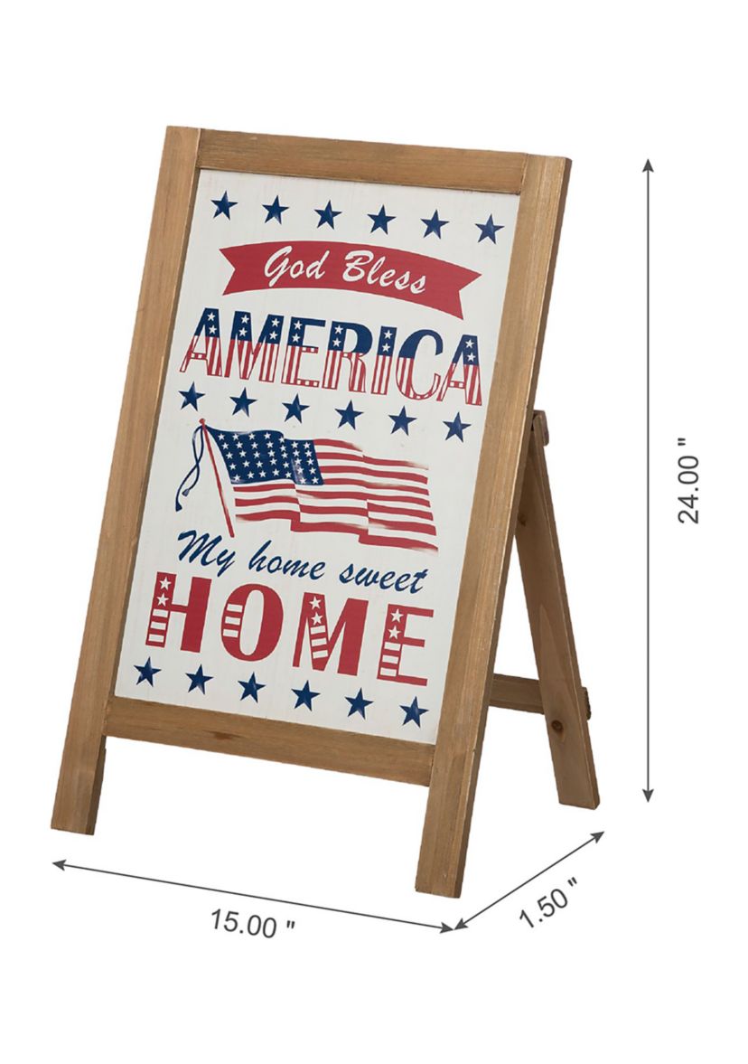 Wooden Patriotic/Americana Floor Décor