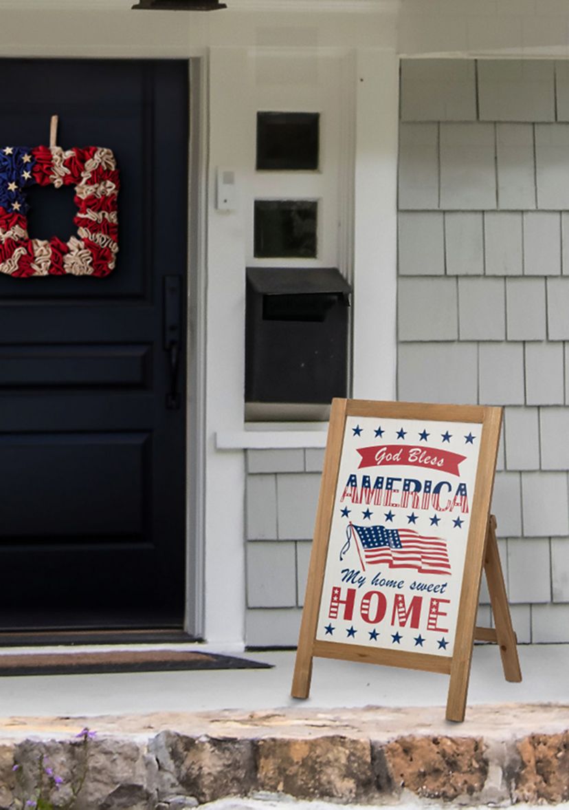 Wooden Patriotic/Americana Floor Décor