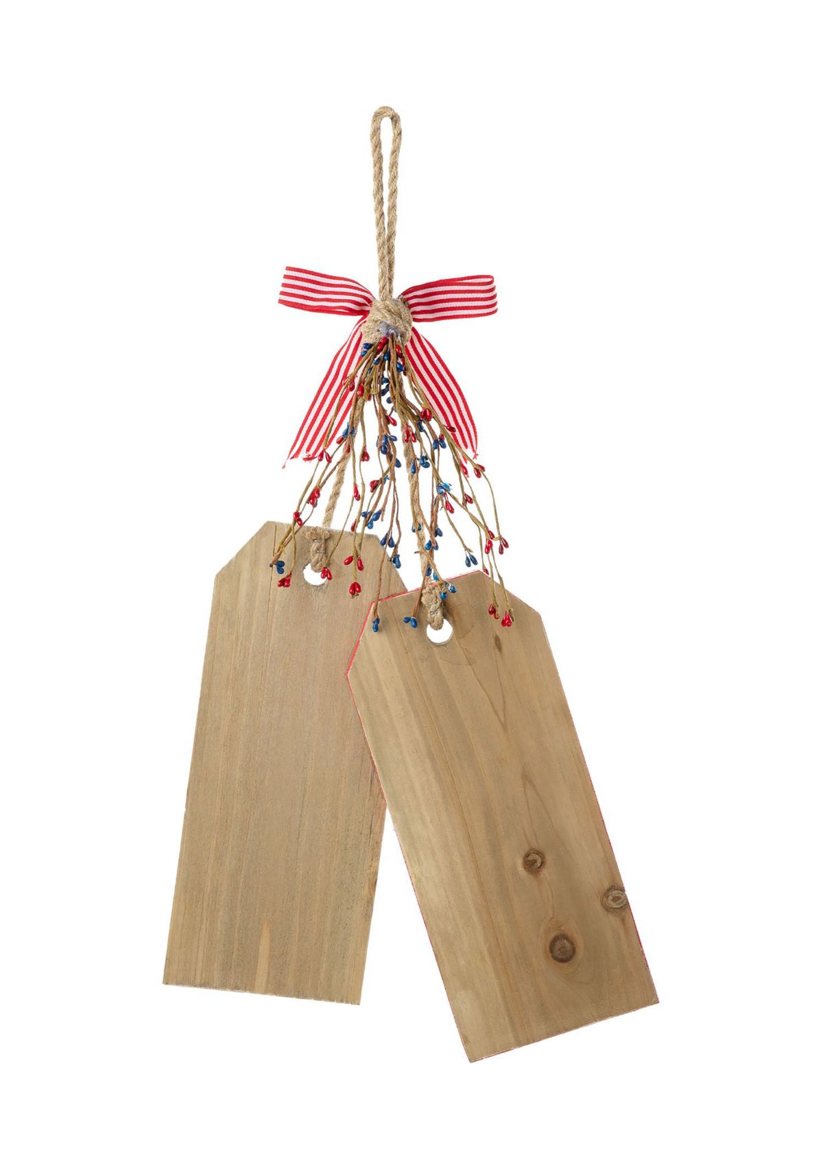 Wooden Americana Doorknob Hanging Decor