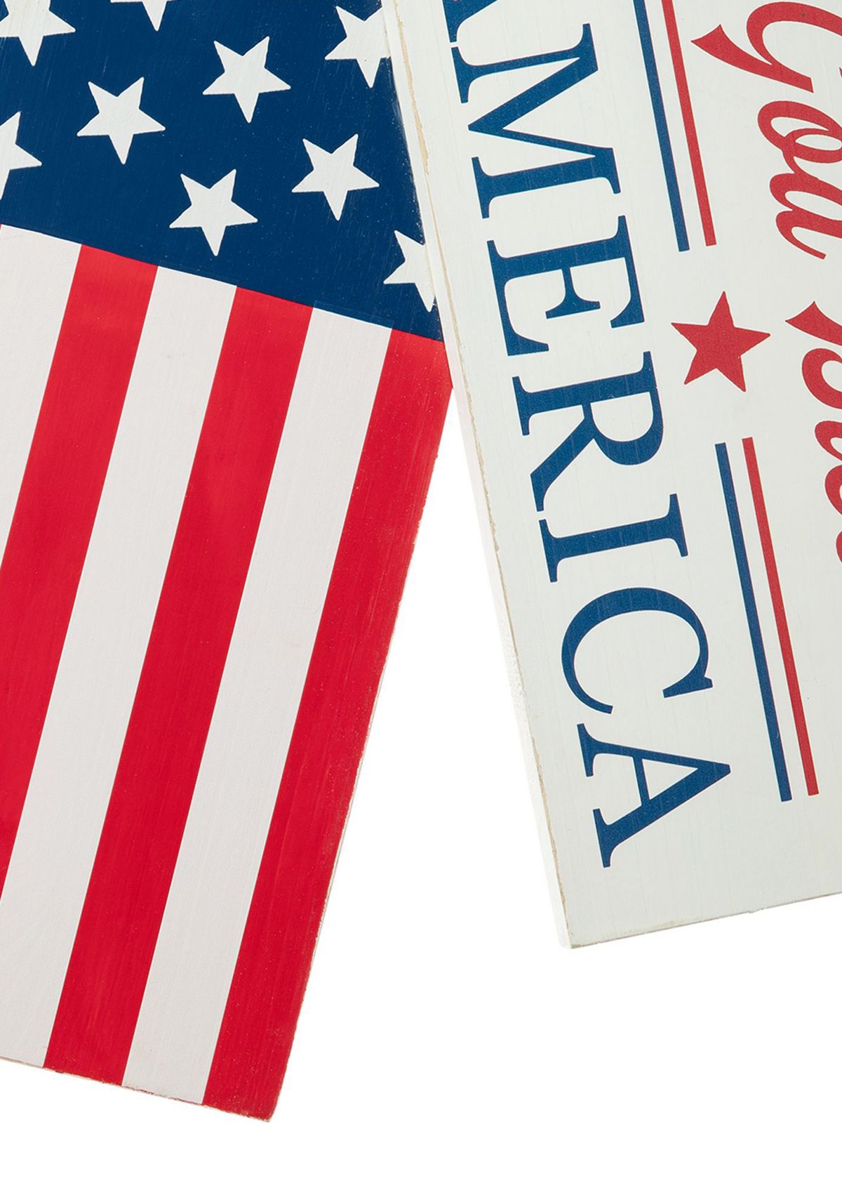 Wooden Americana Doorknob Hanging Decor