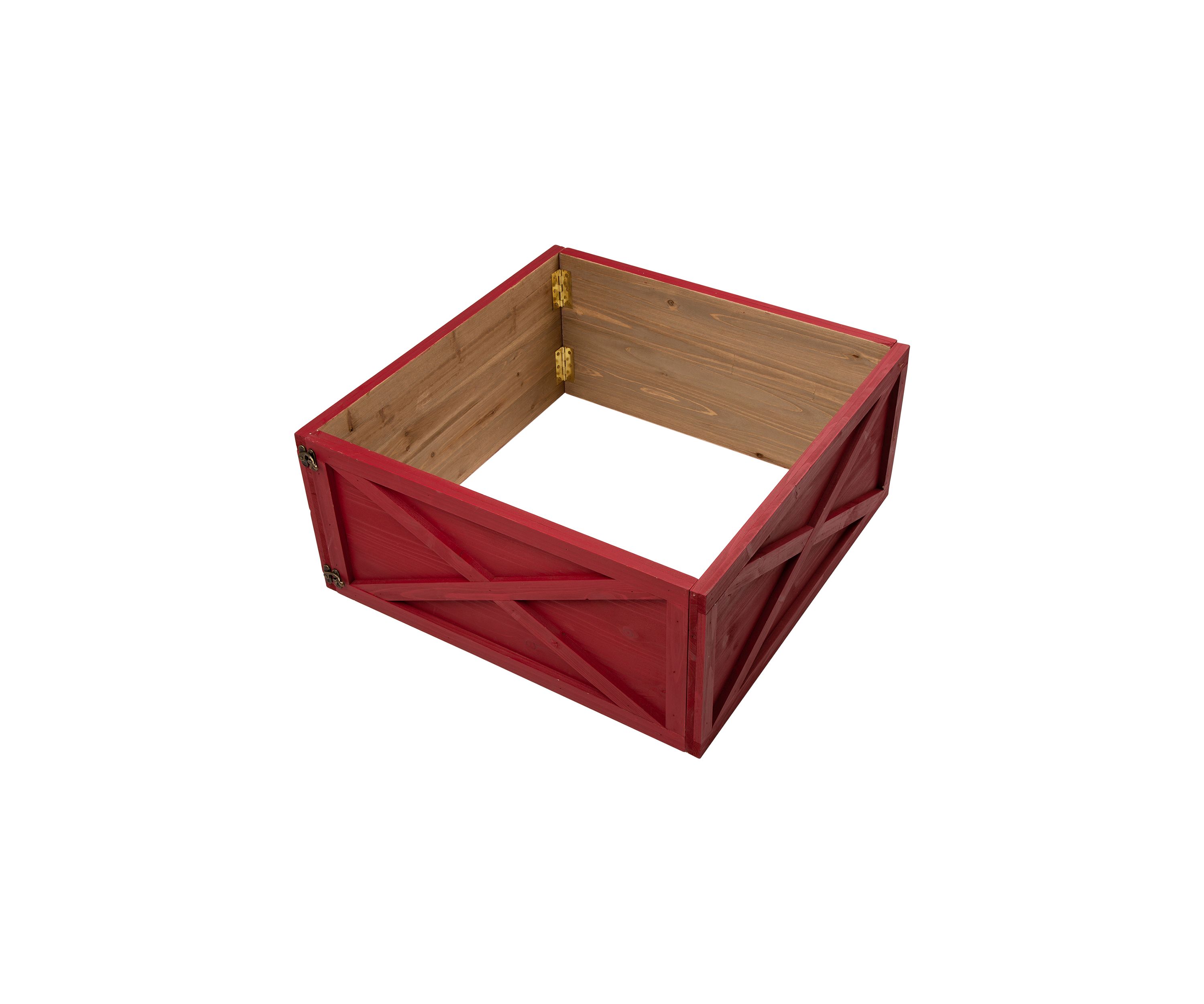 Red Wooden Tree Collar