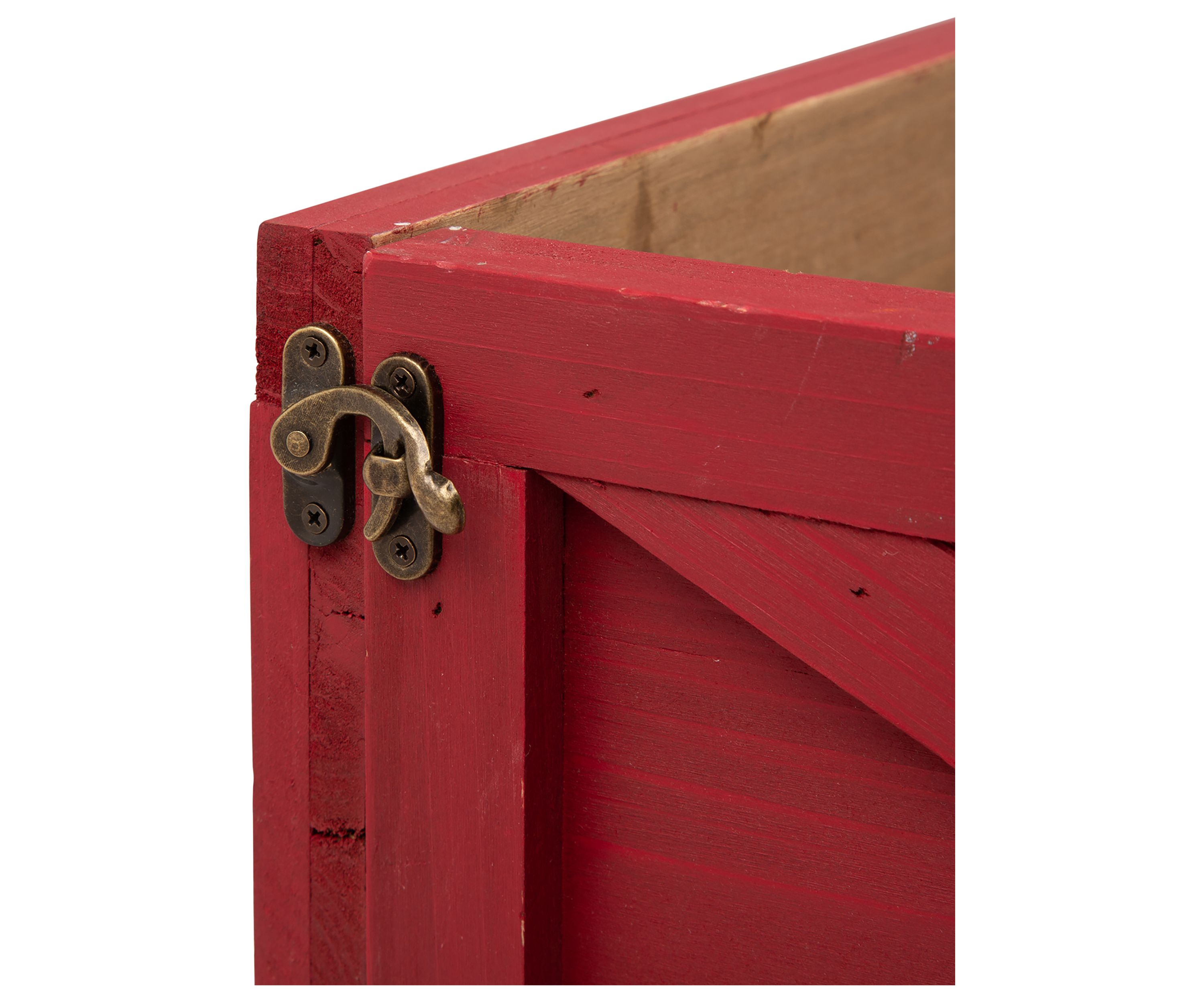 Red Wooden Tree Collar