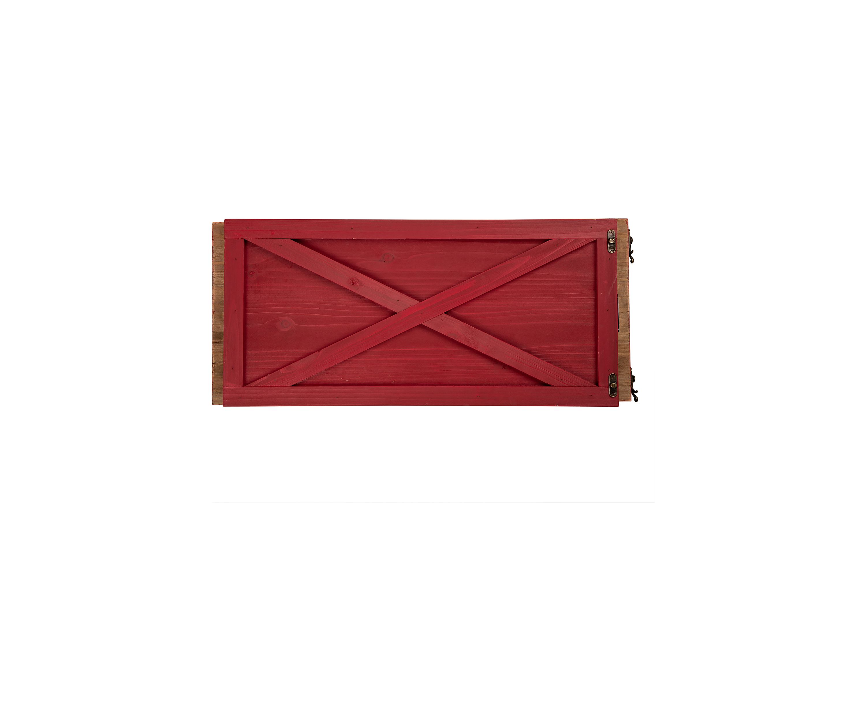 Red Wooden Tree Collar