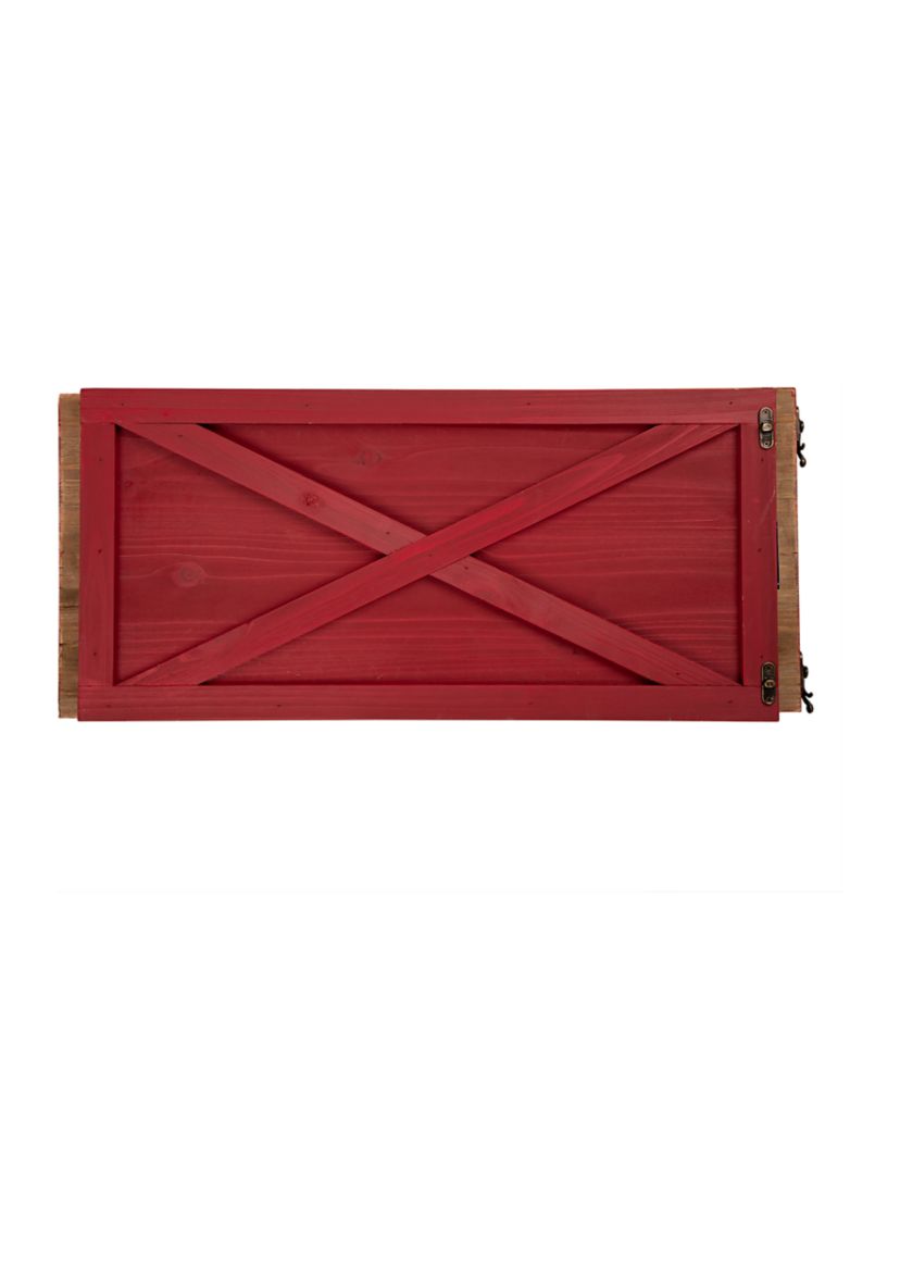 Red Wooden Tree Collar