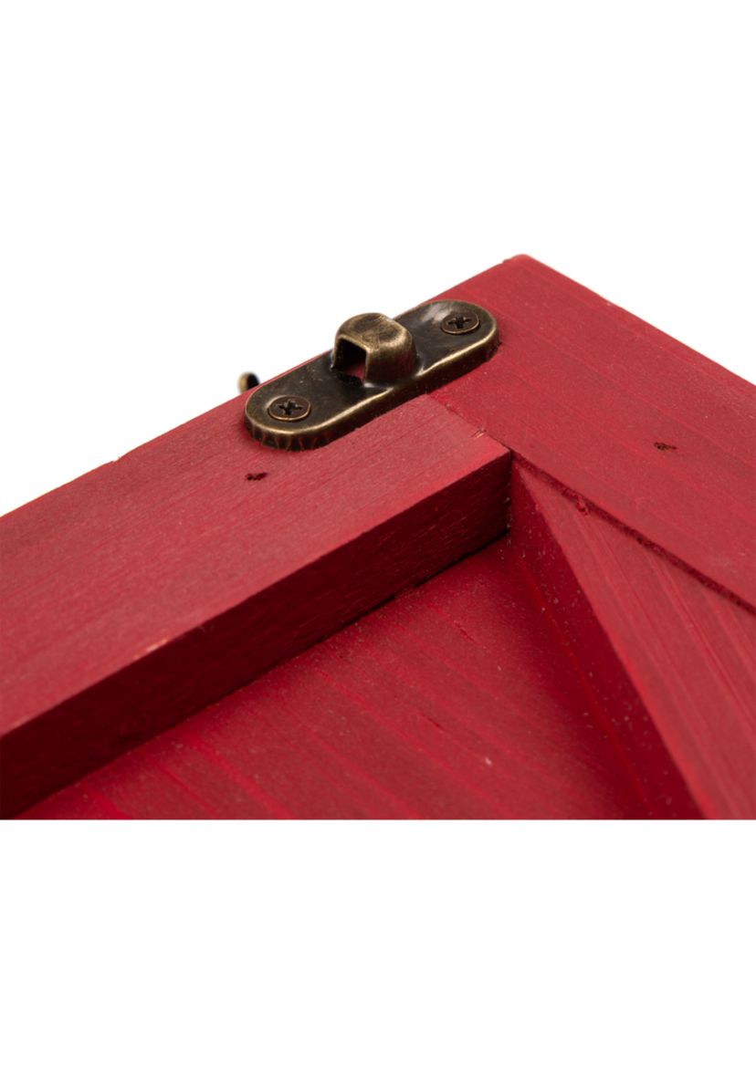 Red Wooden Tree Collar