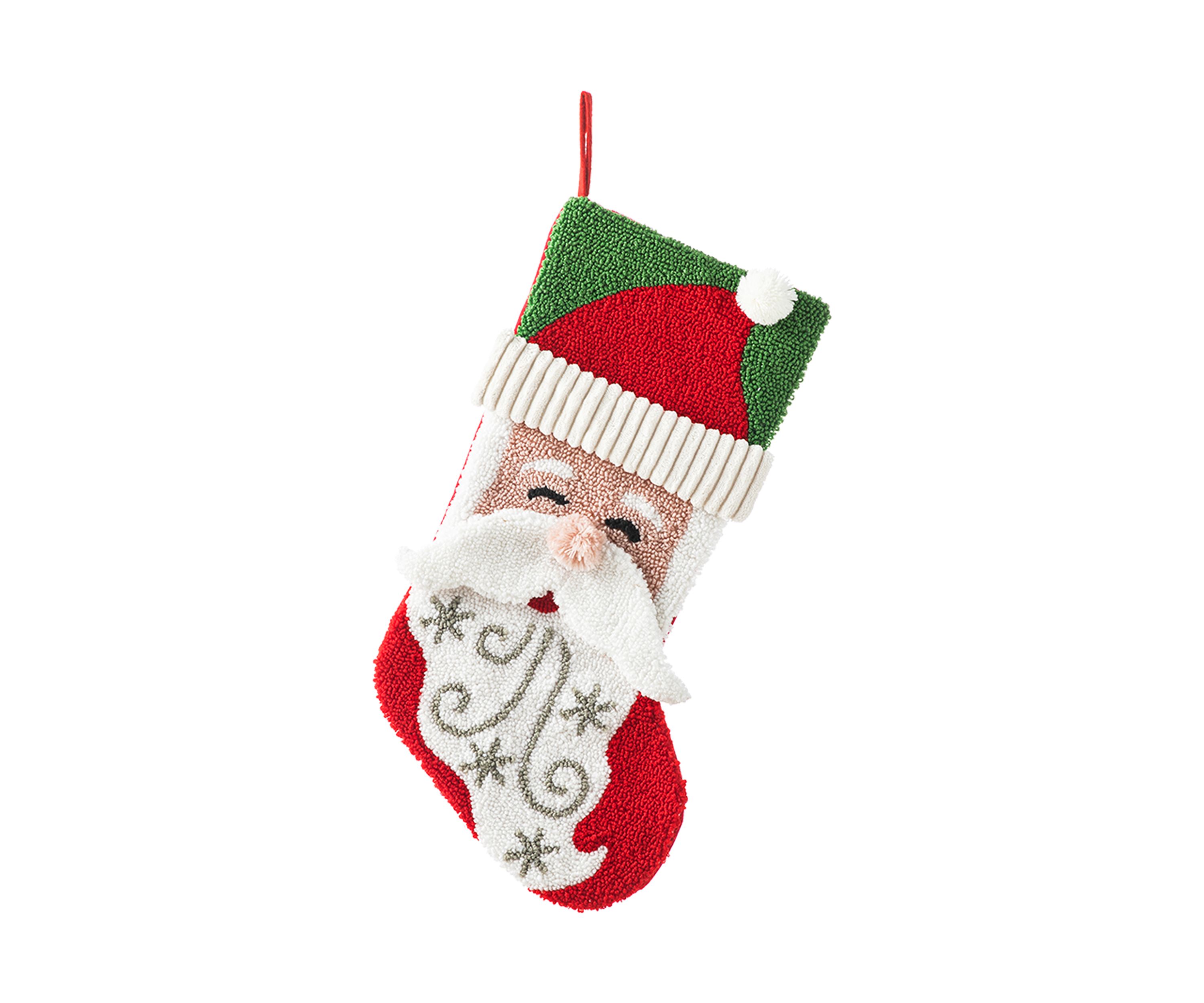 20.5-inchL Hooked Stocking, Santa