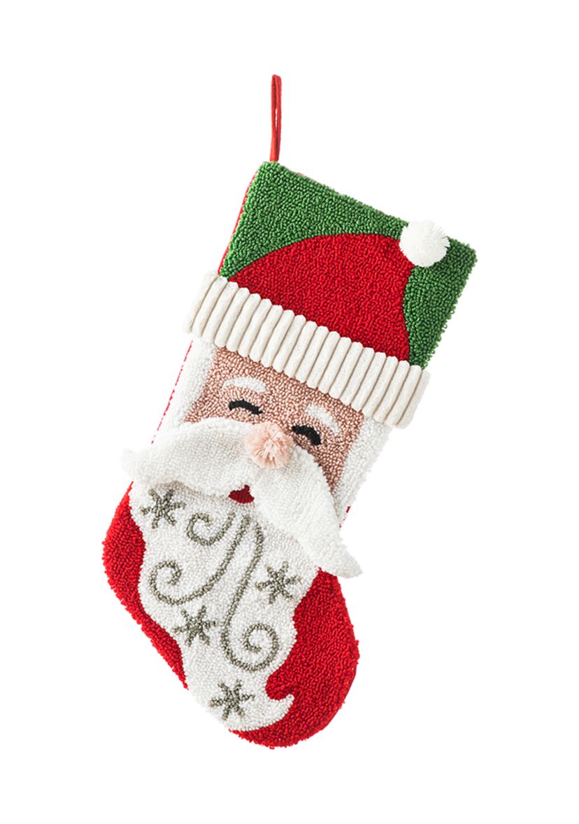20.5-inchL Hooked Stocking, Santa