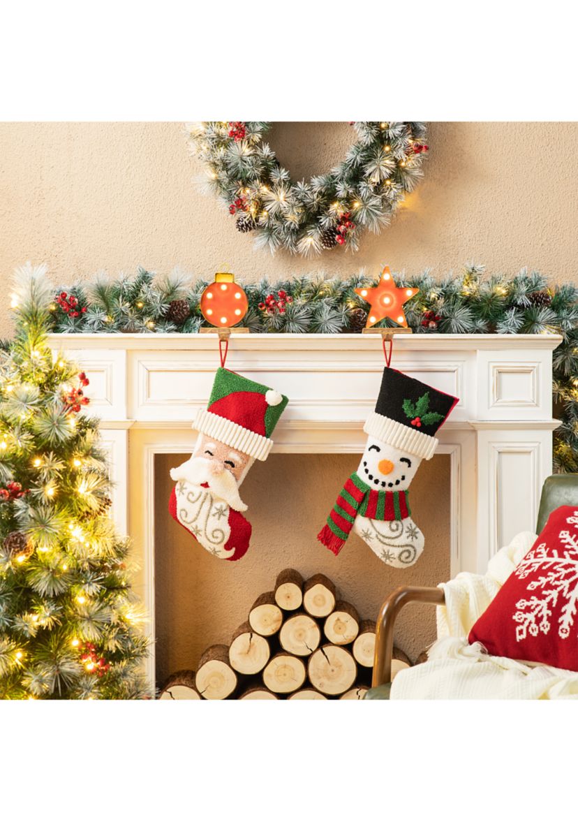 20.5-inchL Hooked Stocking, Santa