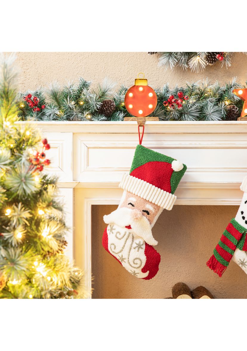 20.5-inchL Hooked Stocking, Santa
