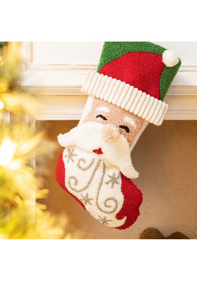 20.5-inchL Hooked Stocking, Santa
