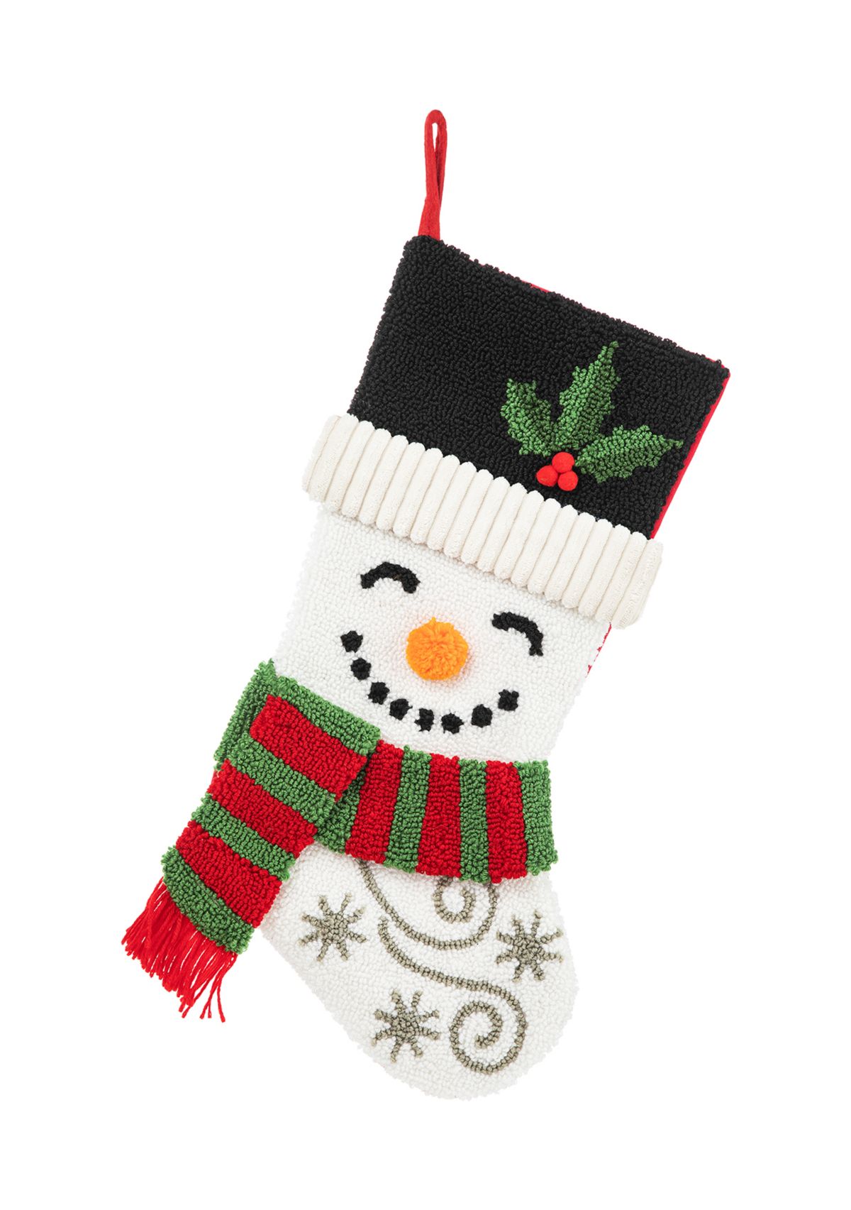 20.5-inchL Hooked Stocking, Snowman