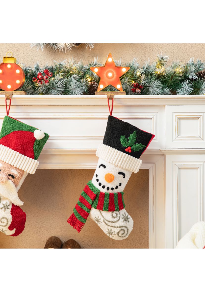 20.5-inchL Hooked Stocking, Snowman