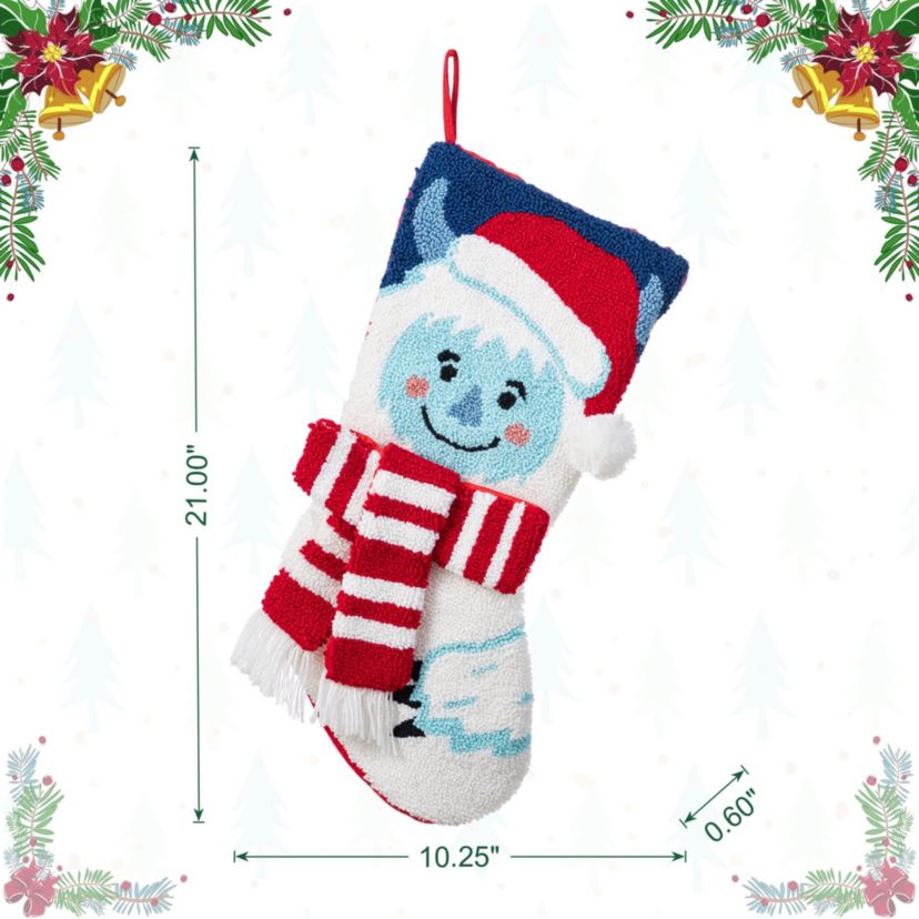 21"L Hooked Stocking, Yeti