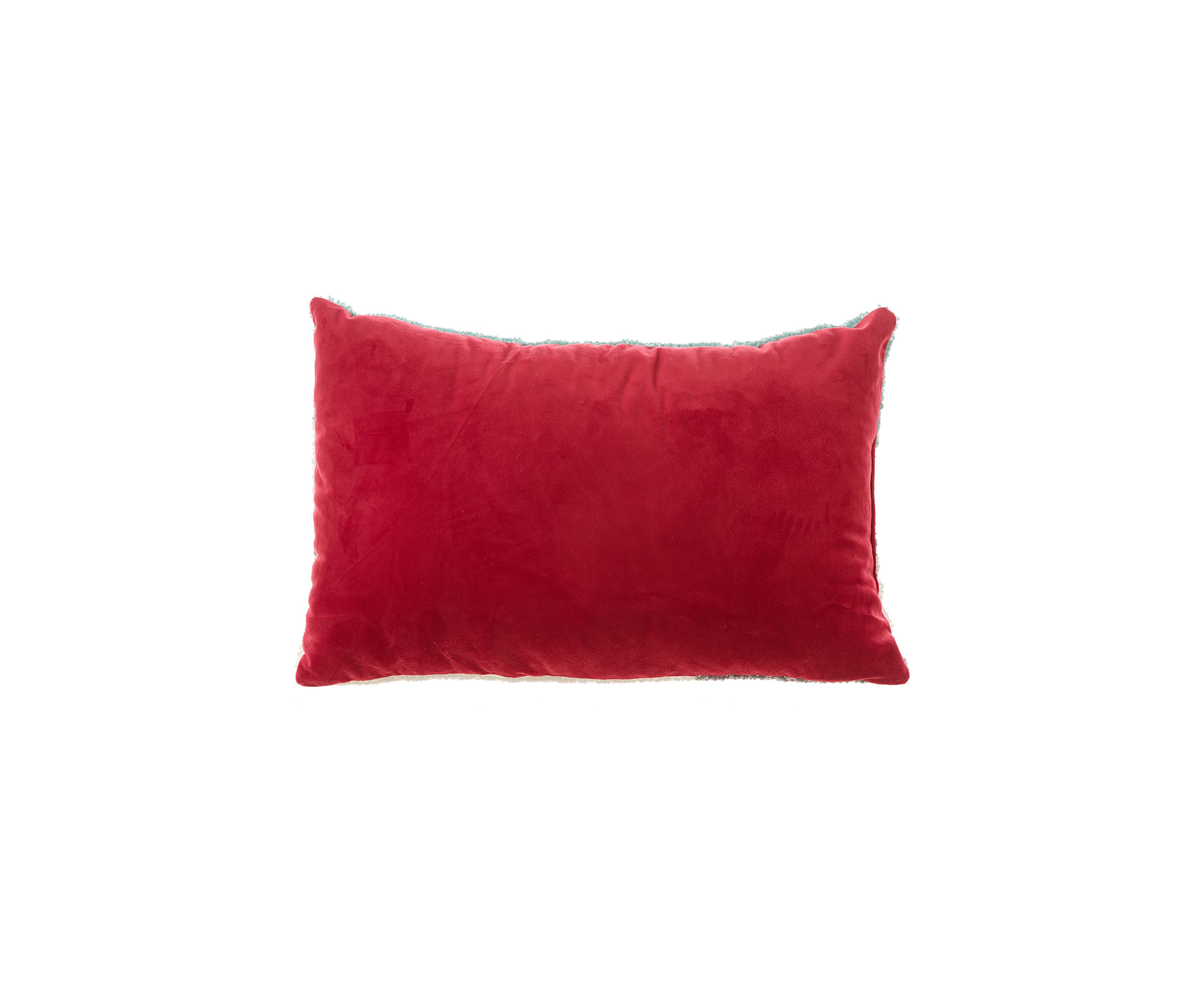 Hooked Christmas Dog Pillow
