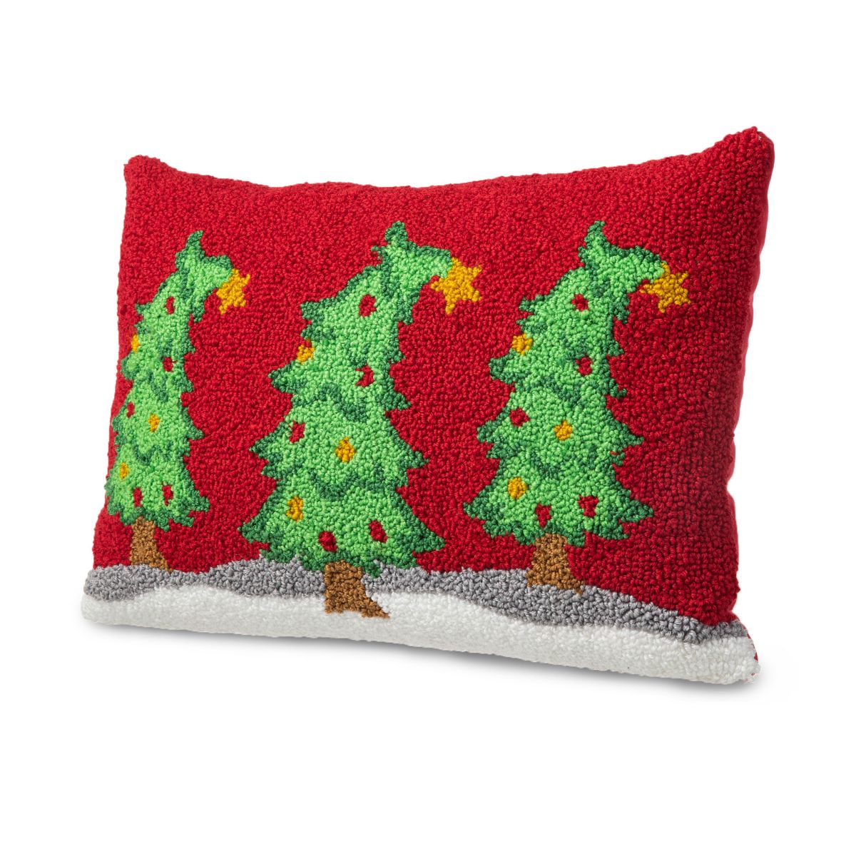 18"L Hooked Bent Trees Pillow