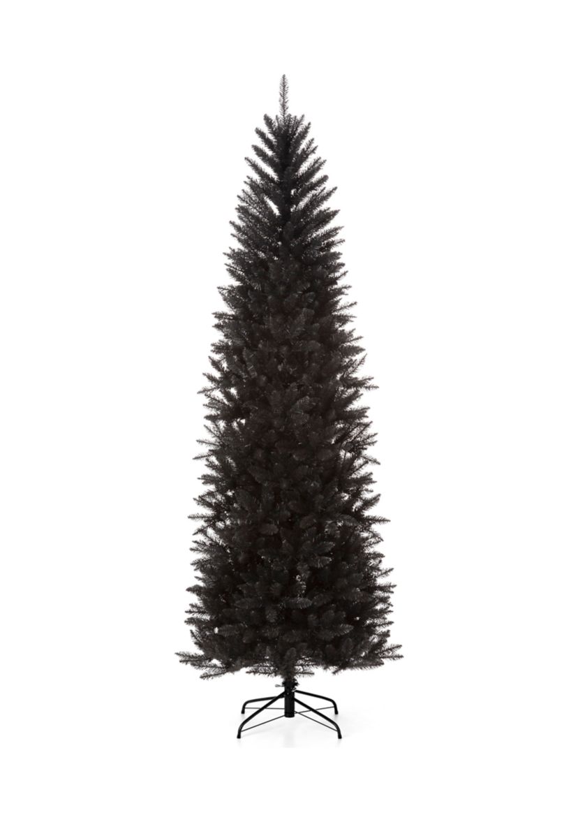 Black Tinsel Artificial Christmas Tree