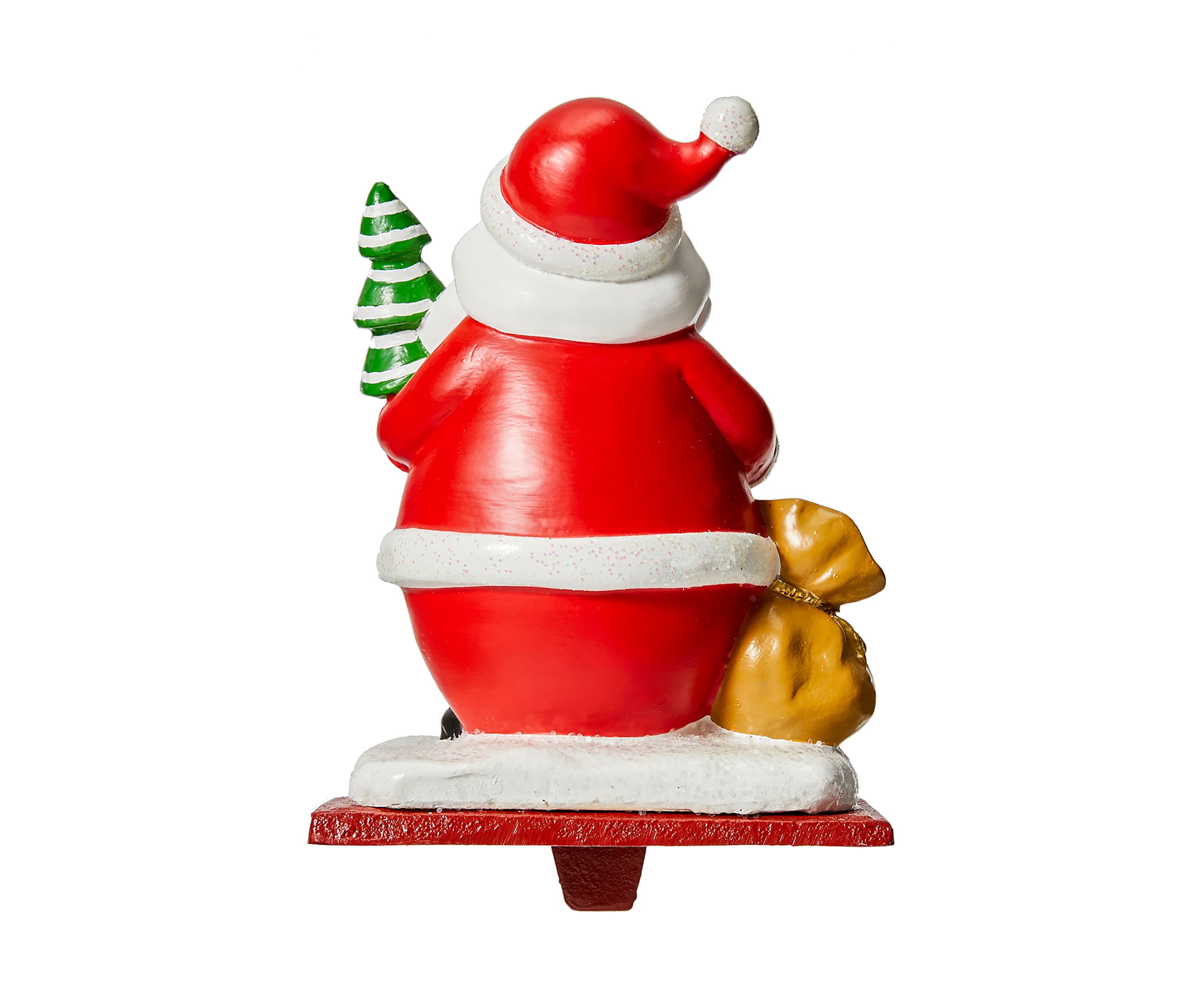 Set of 3 Resin Santa, Snowman, Penguin Stocking Holders