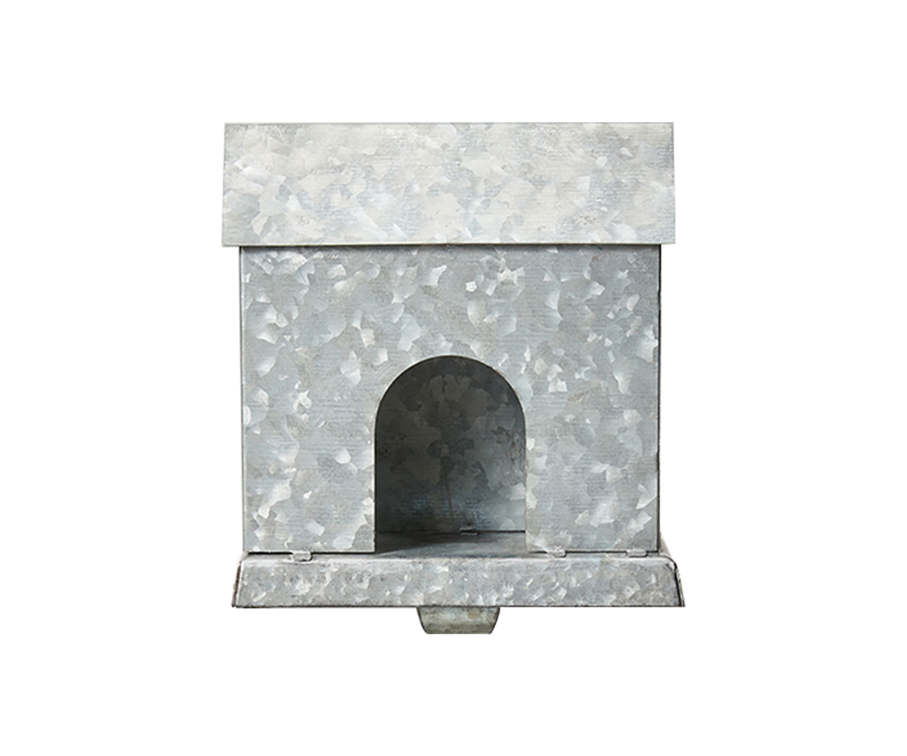 Set of 3 Galvanized House Stocking Holder