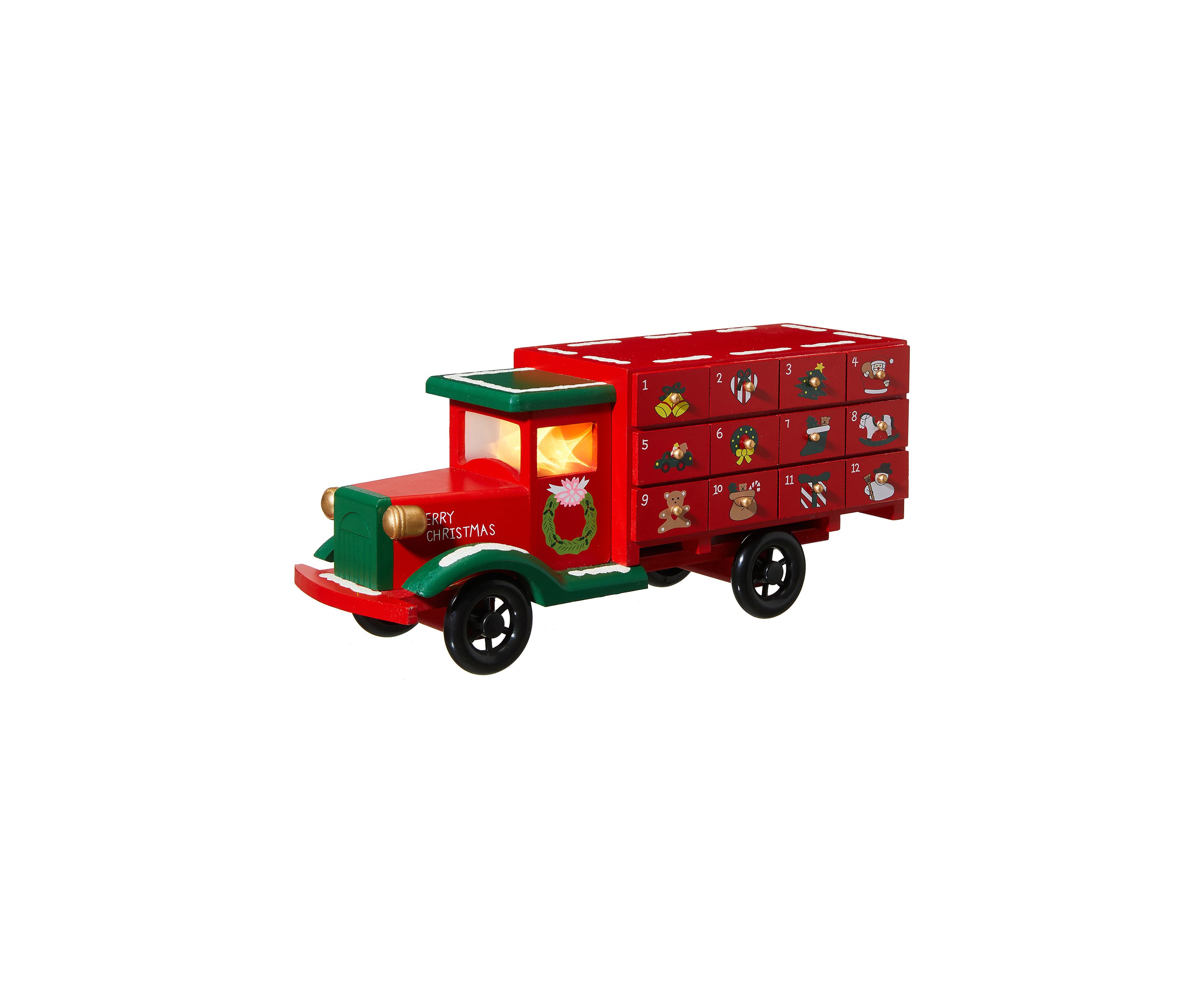 Wooden Christmas Truck Countdown
