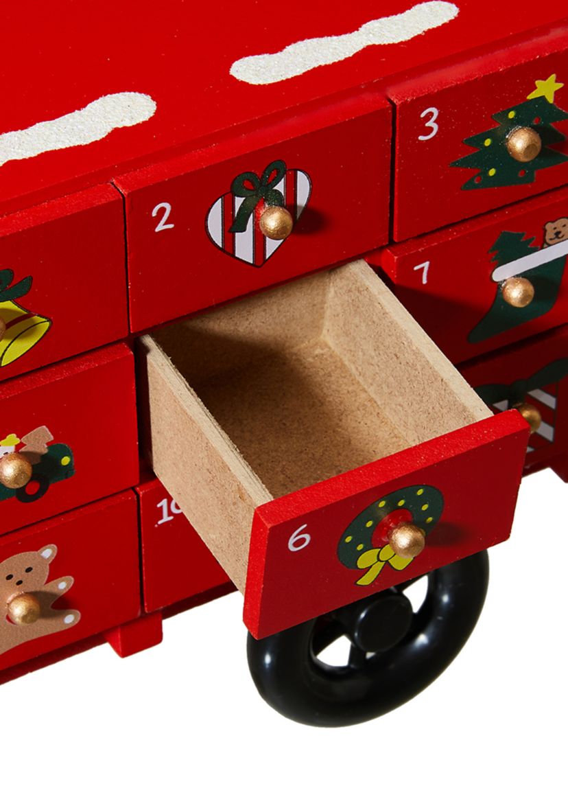 Wooden Christmas Truck Countdown