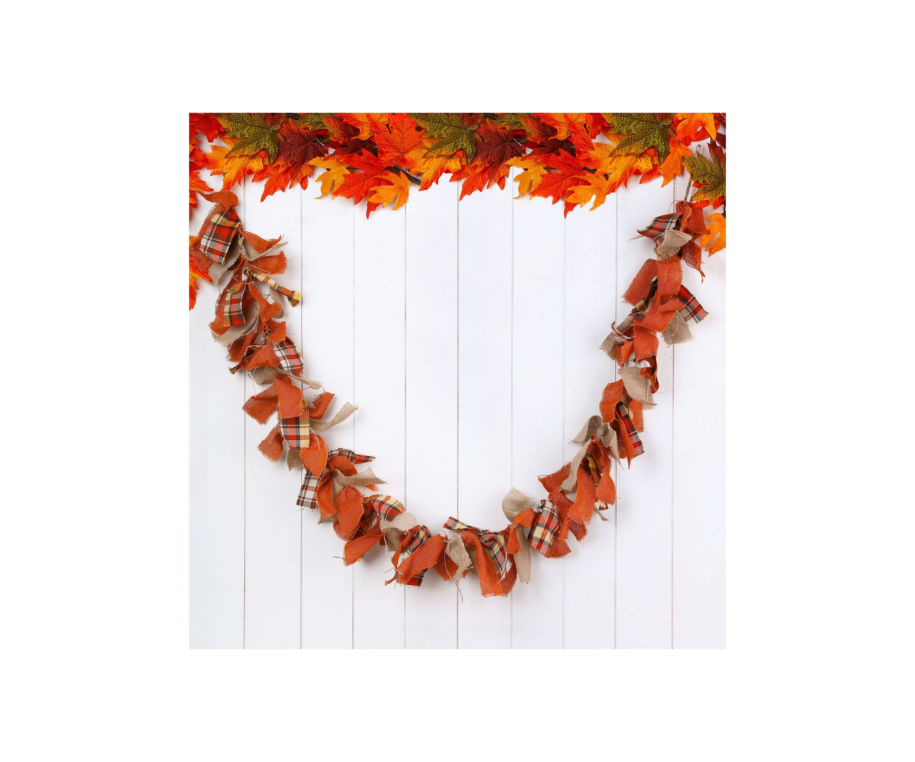 Fall Fabric Plaid Garland