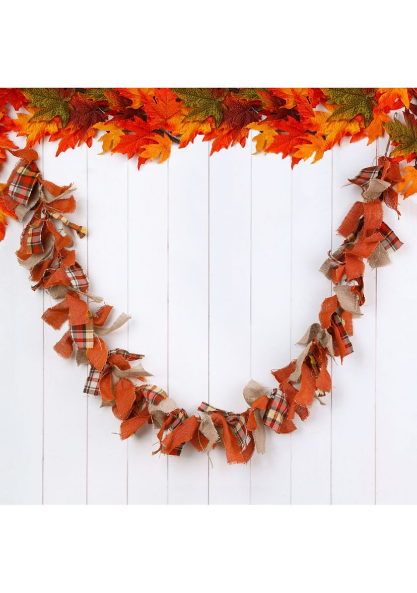 Fall Fabric Plaid Garland