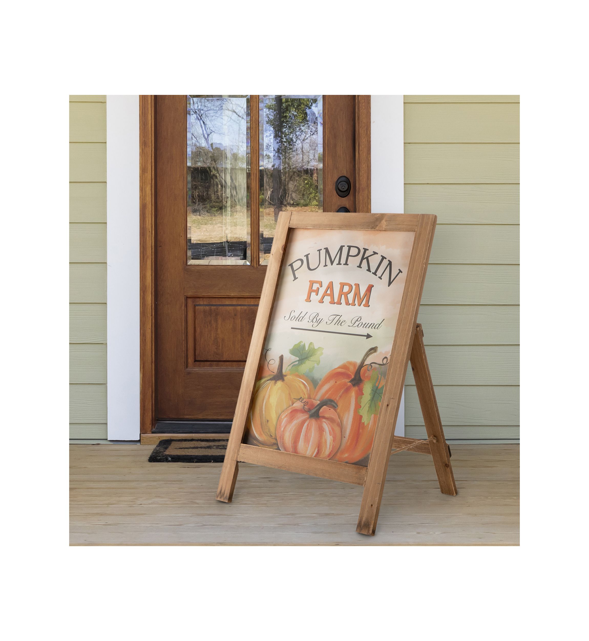 24 Inch Fall Wooden Porch Sign / Standing Décor