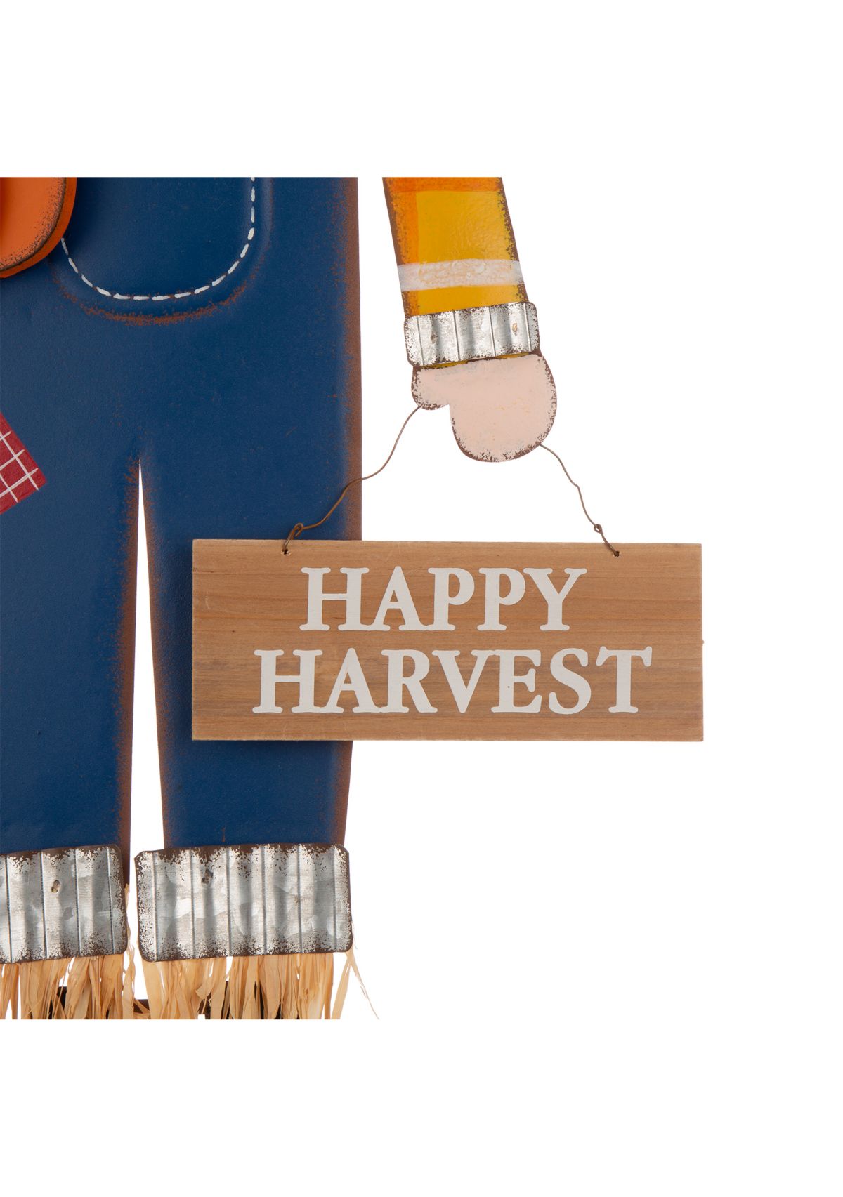 36 Inch Fall Metal Scarecrow Yard Stake / Standing/Hanging Sign