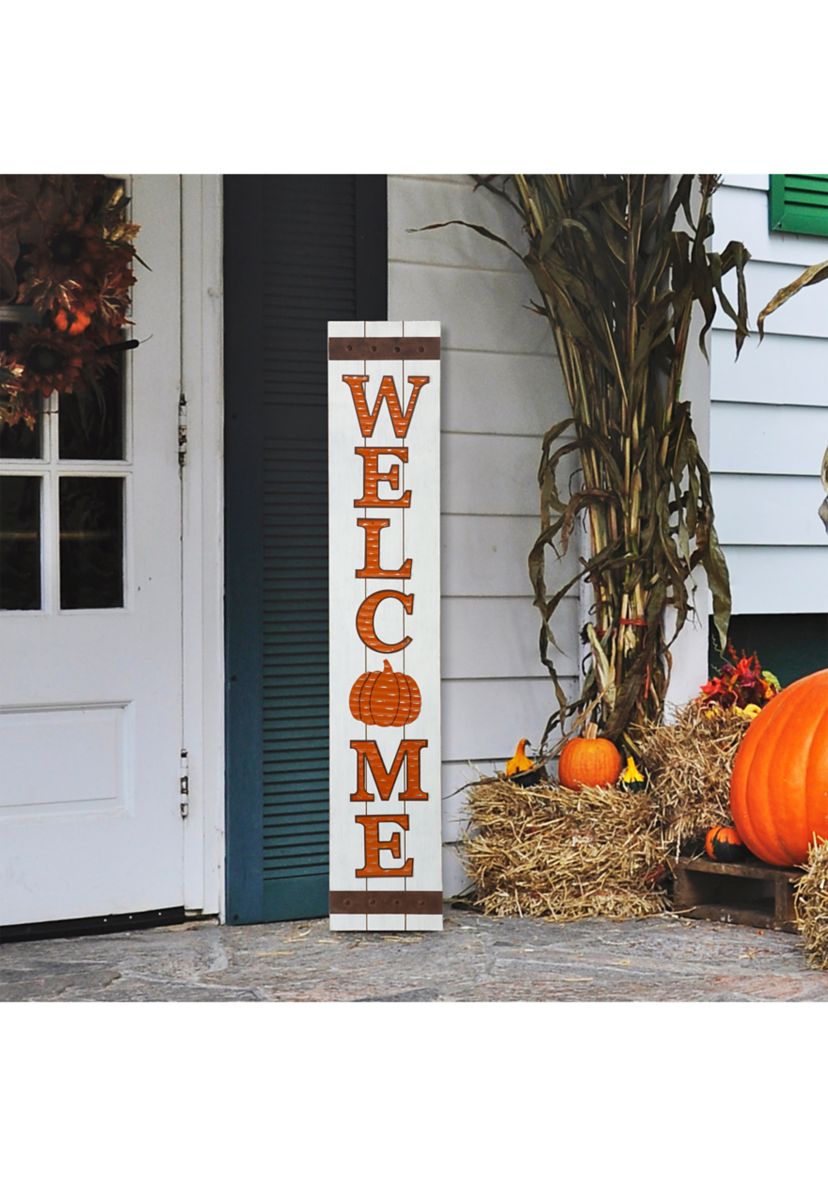 42 Inch Fall Wooden "WELCOME" Porch Sign