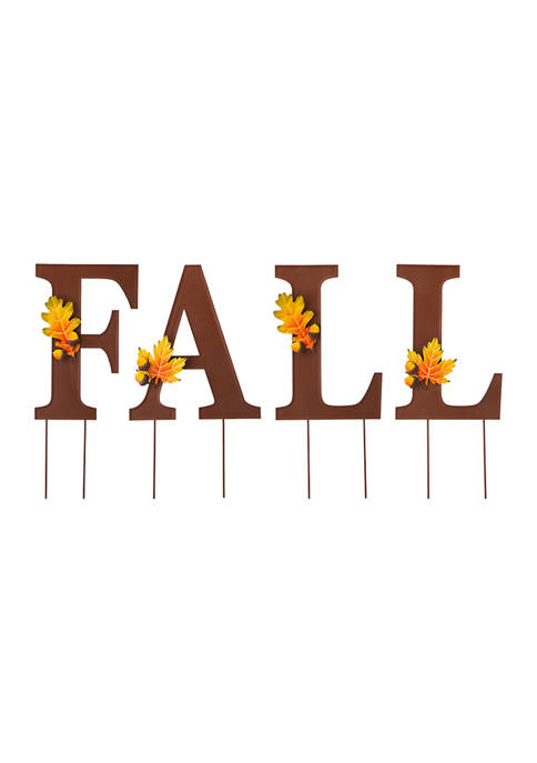 Glitzhome 24 Inch Metal &quot;FALL&quot; Yard Stake or