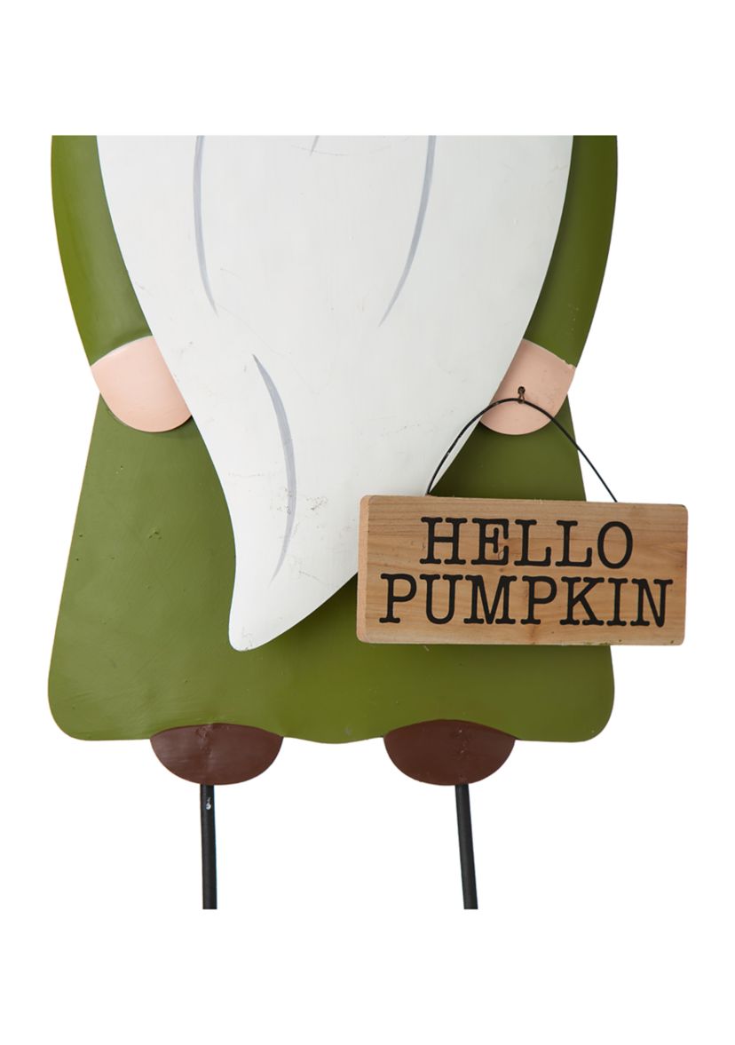Set of 3 Fall Metal Gnome Family Yard Stake or Wall Décor or Standing Décor