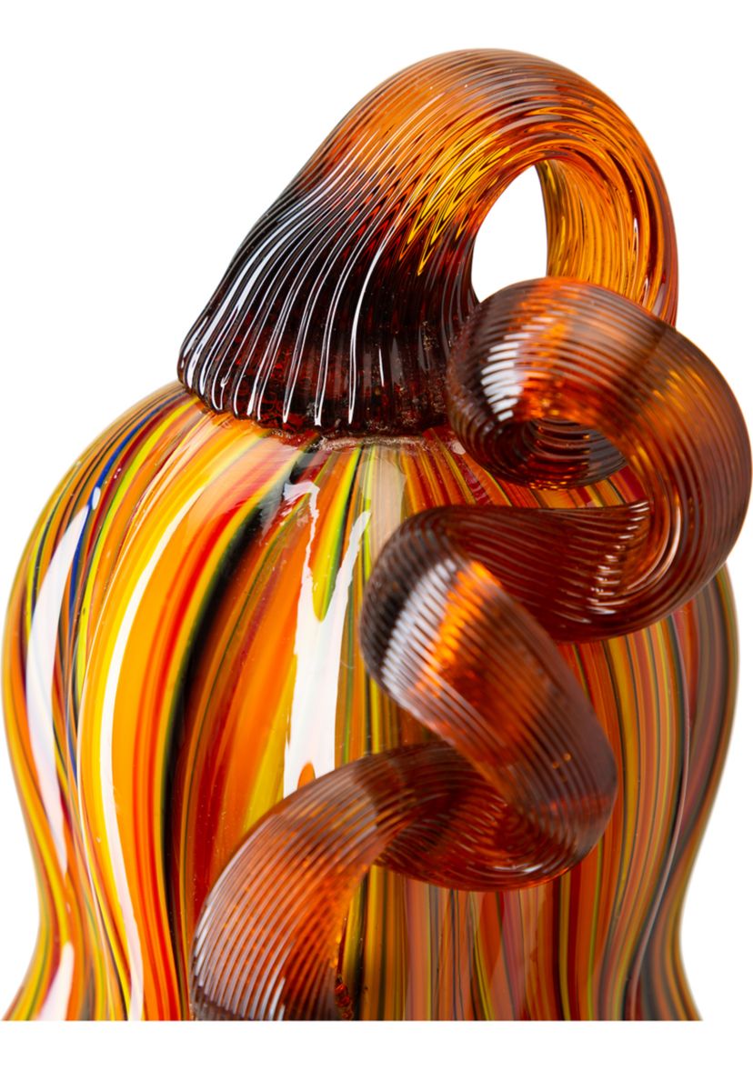 Multi Striped Glass Gourd