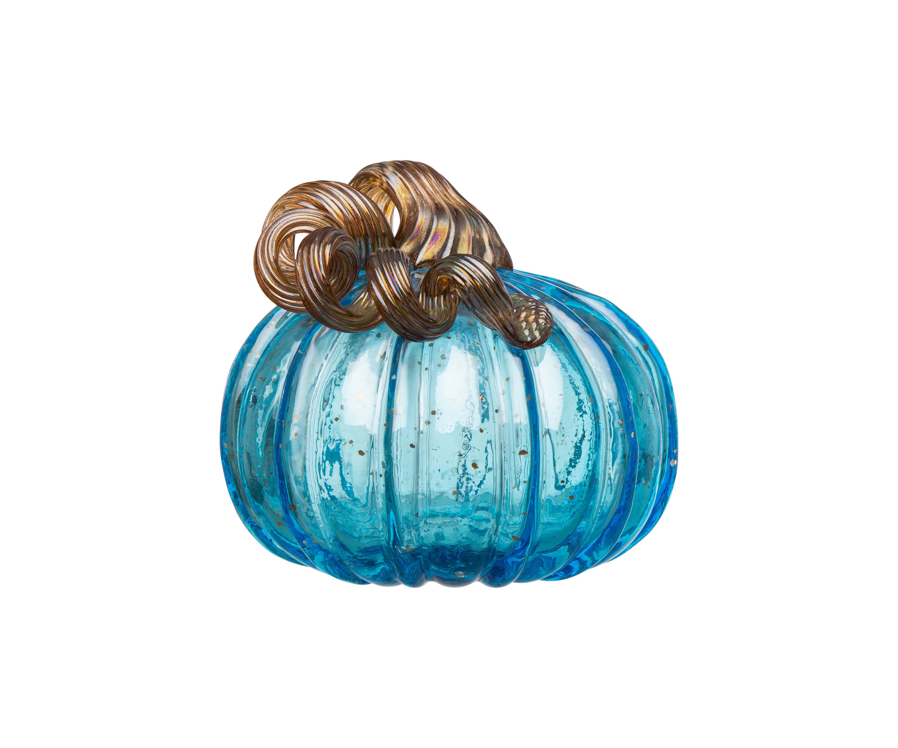 Blue Glass Pumpkin Set 