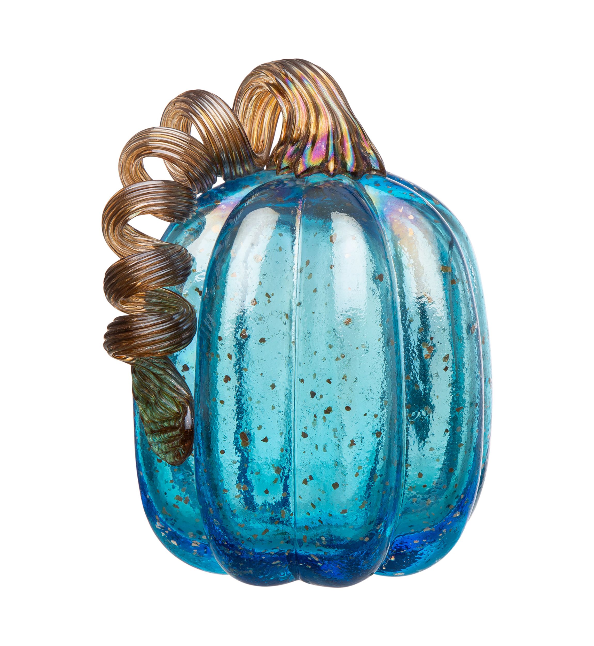 Blue Glass Pumpkin Set 