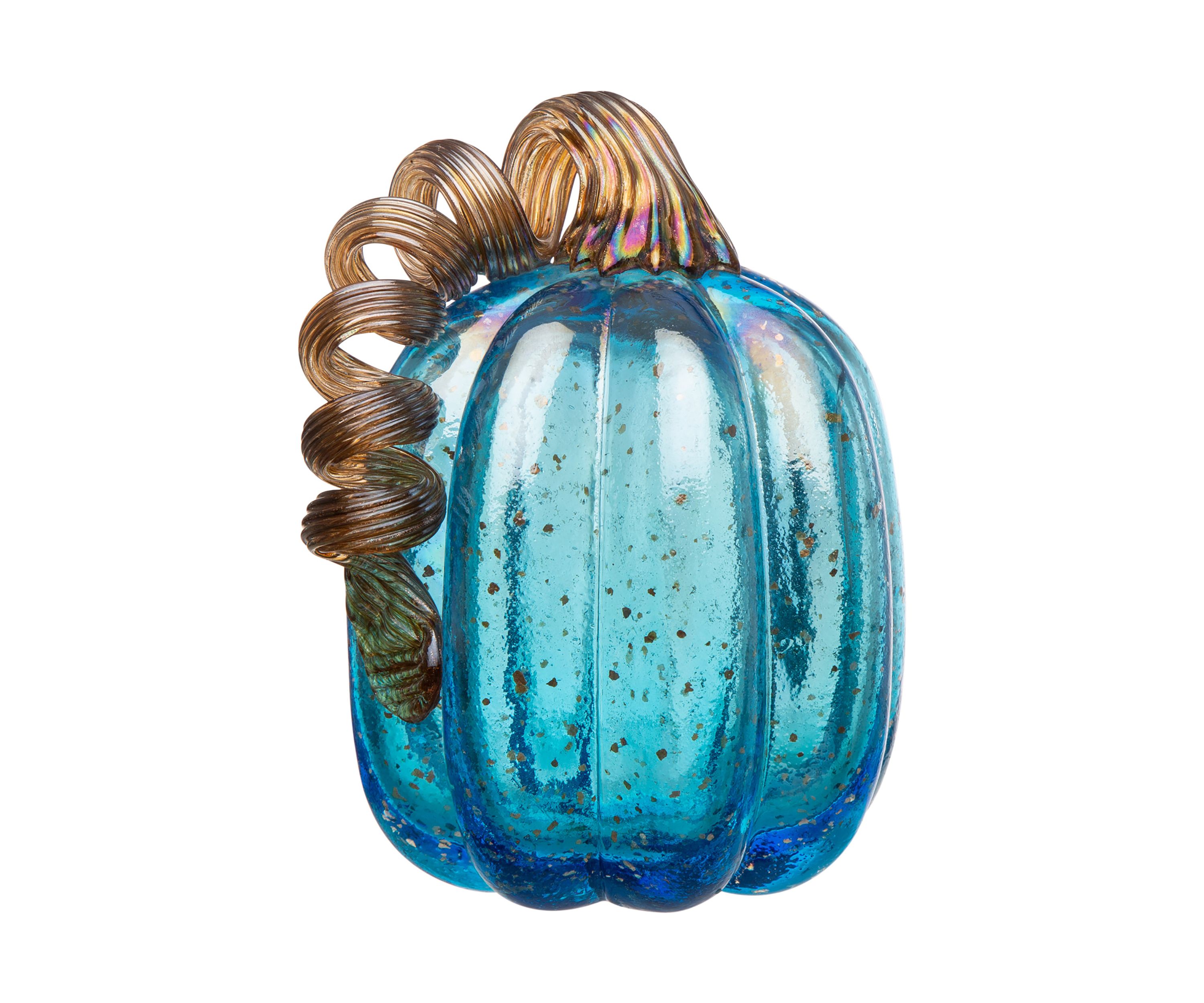 Blue Glass Pumpkin Set 
