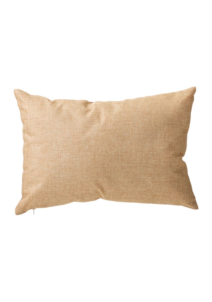 18 Inch Faux Burlap Fall Pumpkin Pillow
