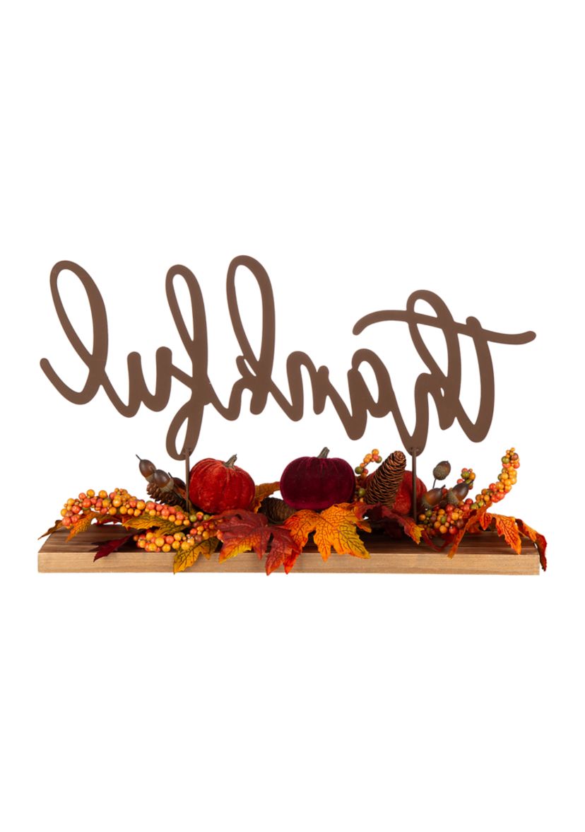 24 Inch Harvest Metal Sign Floral/Centerpiece