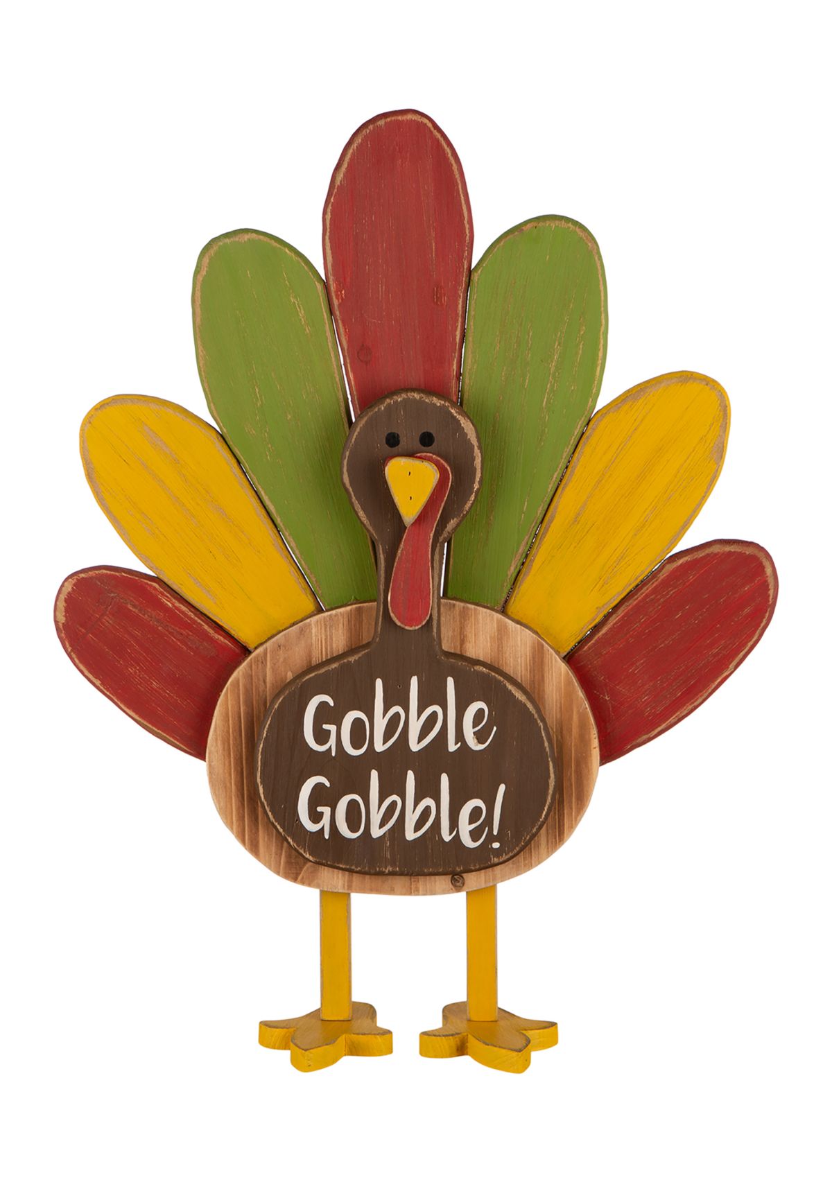 Thanksgiving Wooden Turkey Standing Décor