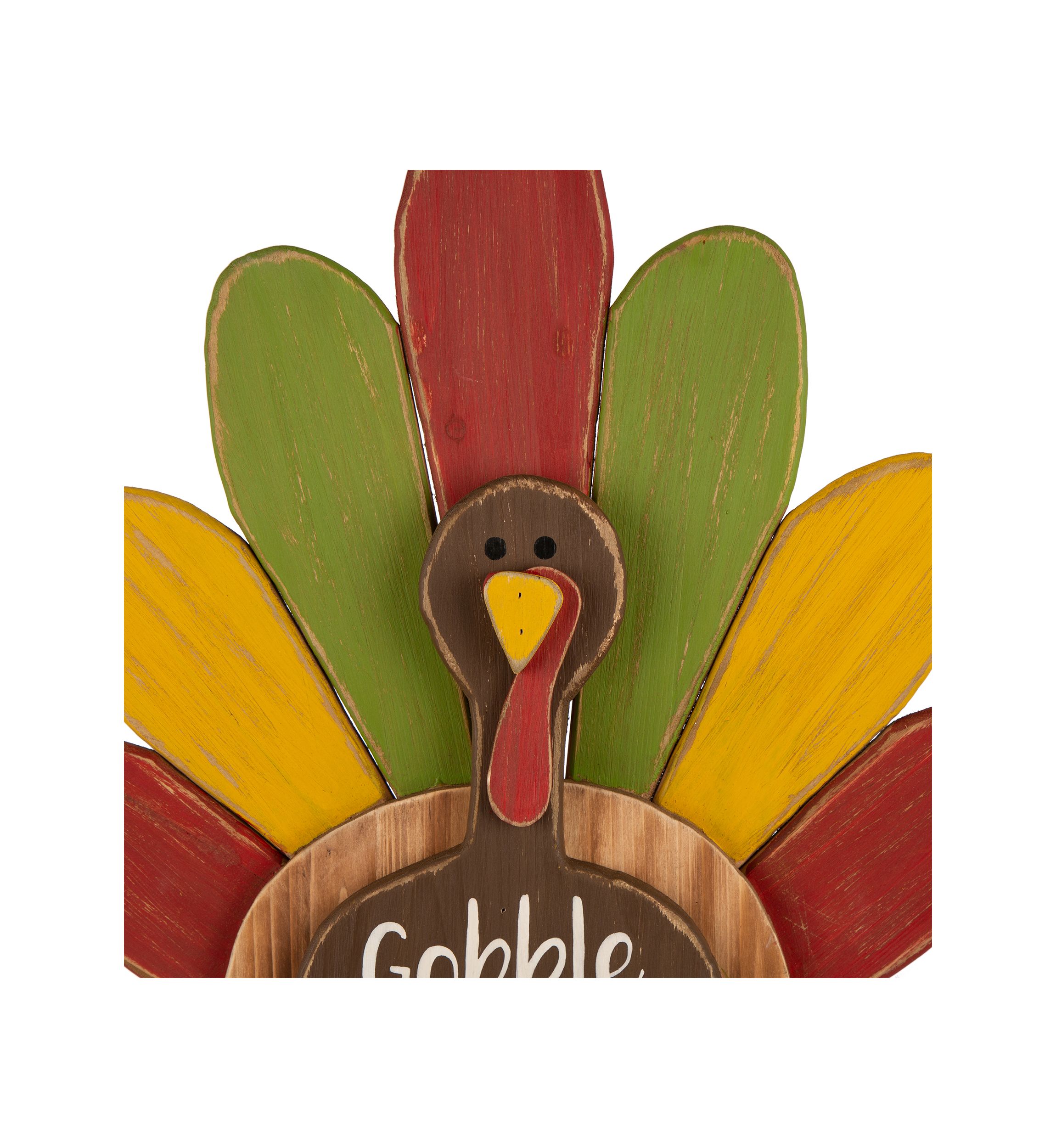 Thanksgiving Wooden Turkey Standing Décor