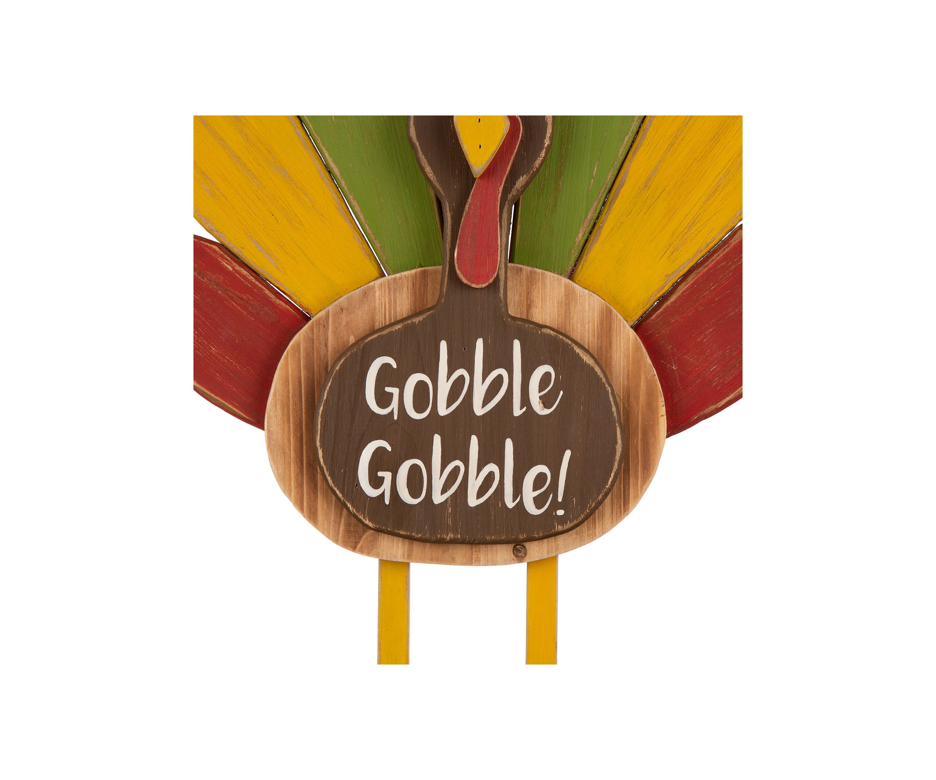 Thanksgiving Wooden Turkey Standing Décor