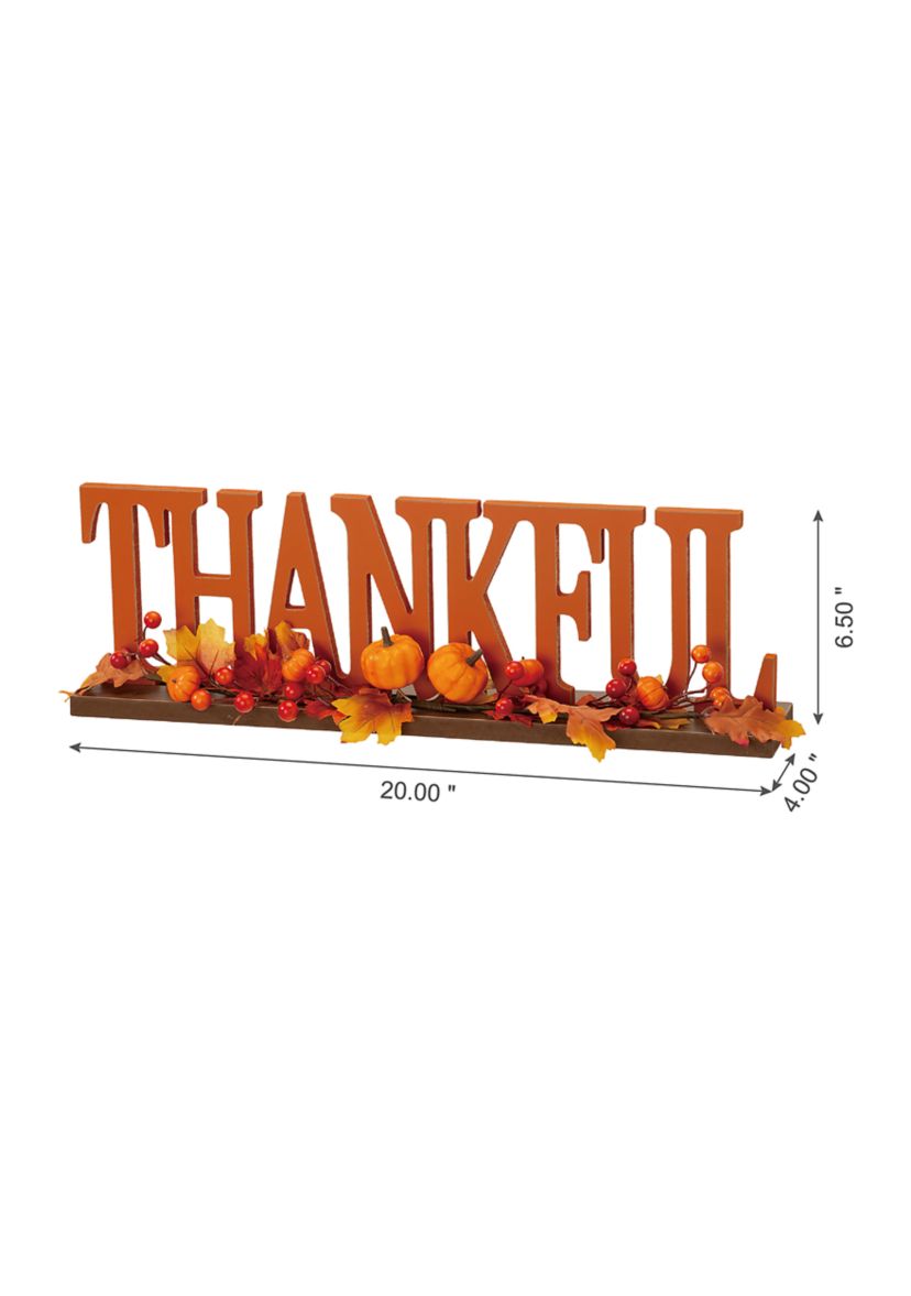 Thankful Wooden Table Décor