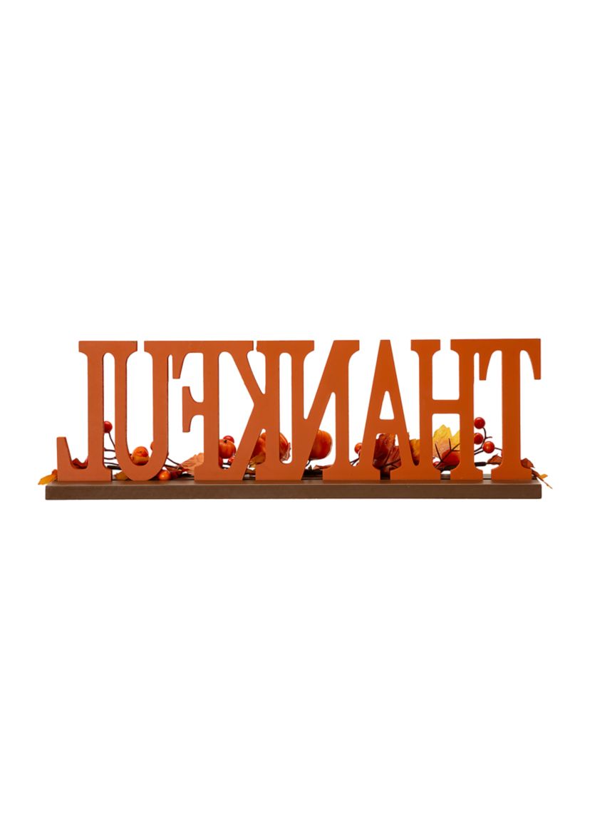 Thankful Wooden Table Décor