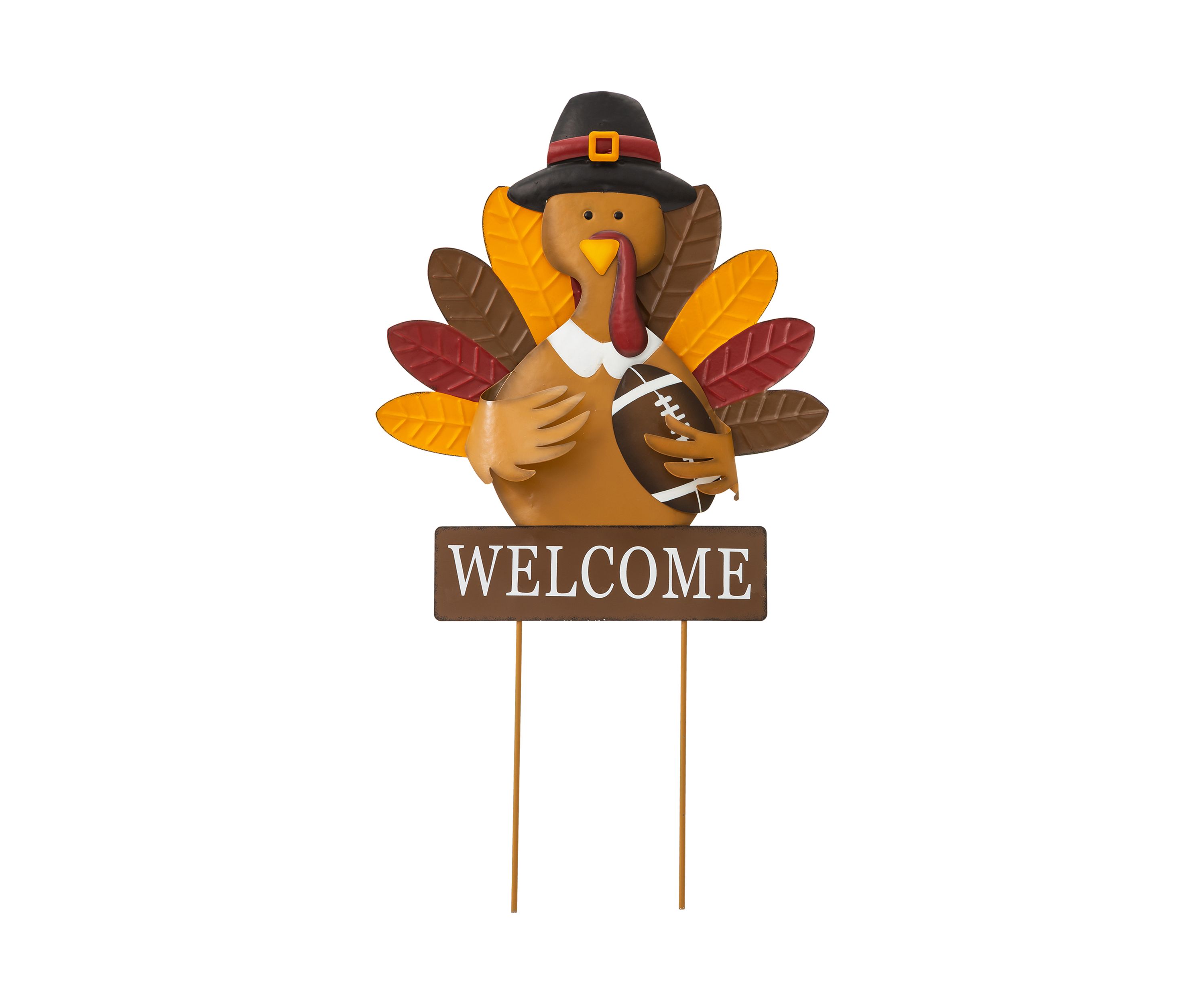 Thanksgiving Metal Turkey Yard Stake/Hanging Wall Décor